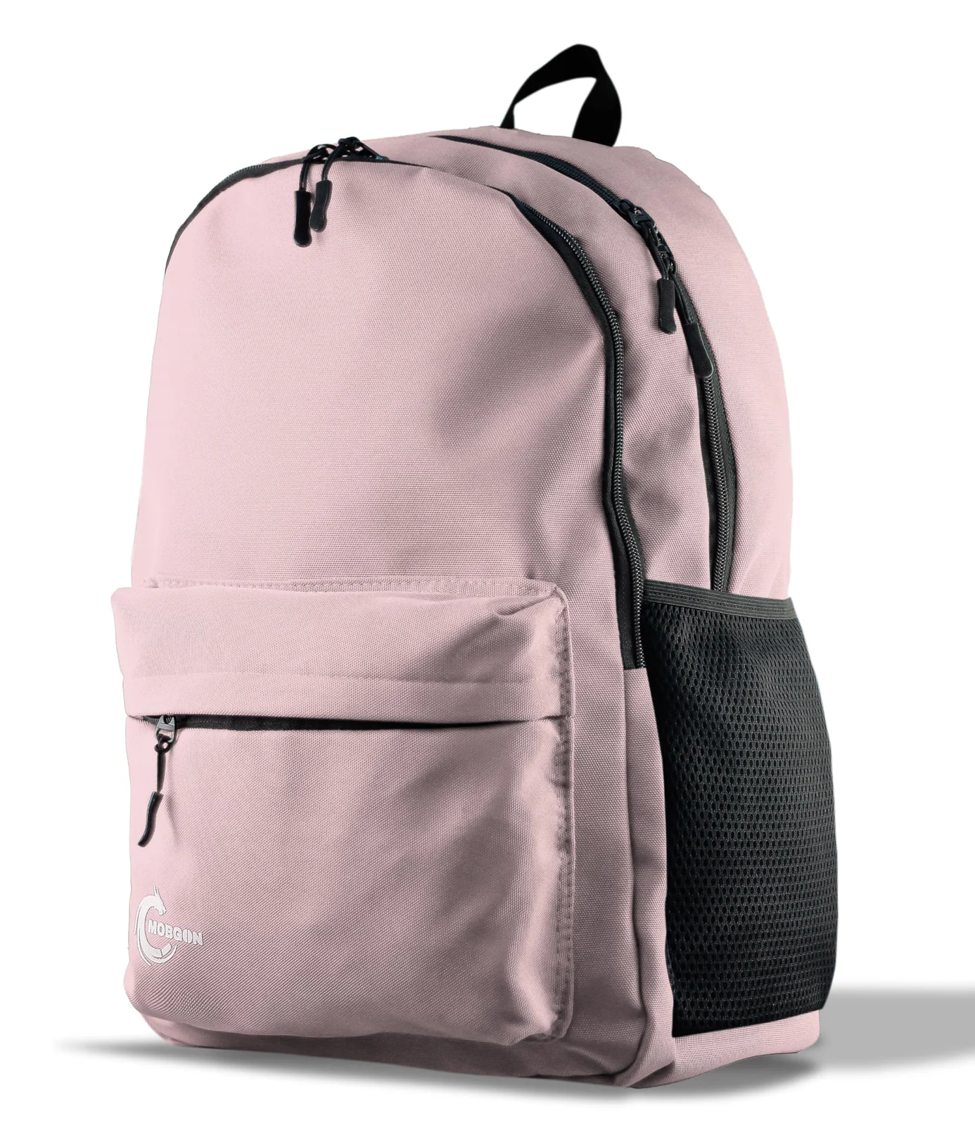 Mobigon Backpack for Student, School Bag, Large Capacity Backpack, Aesthetic Bookbag, Fashion Simple Casual Daypacks for Men Women, For School Shopping Travel Sports Vacation - Pink Sand