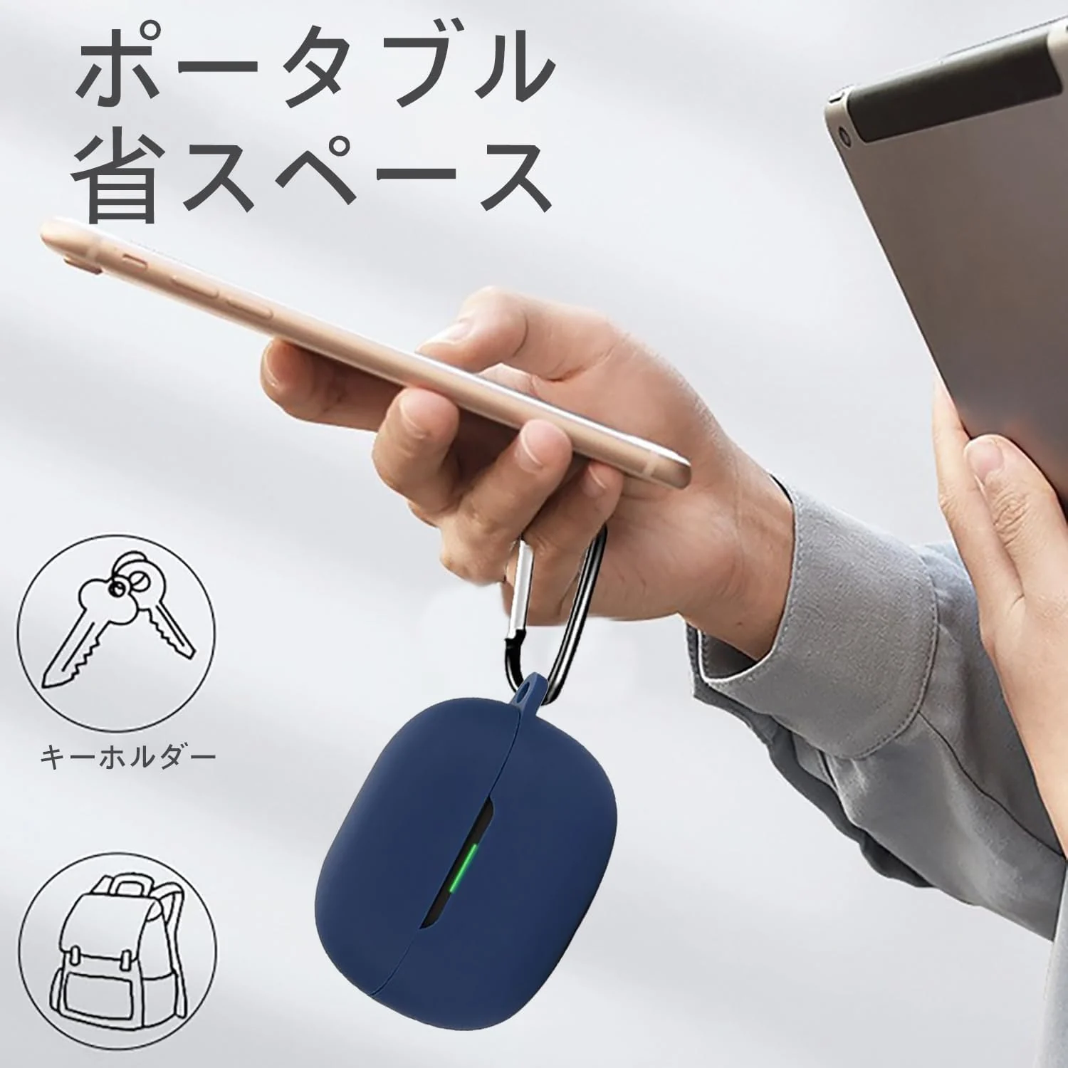 DL3 Mobilak Silicone Cover Case Compatible with Xiaomi Redmi buds 6 Lite Portable Protective Case Cover With Keychain For Xiaomi Redmi buds 6 Lite - Black
