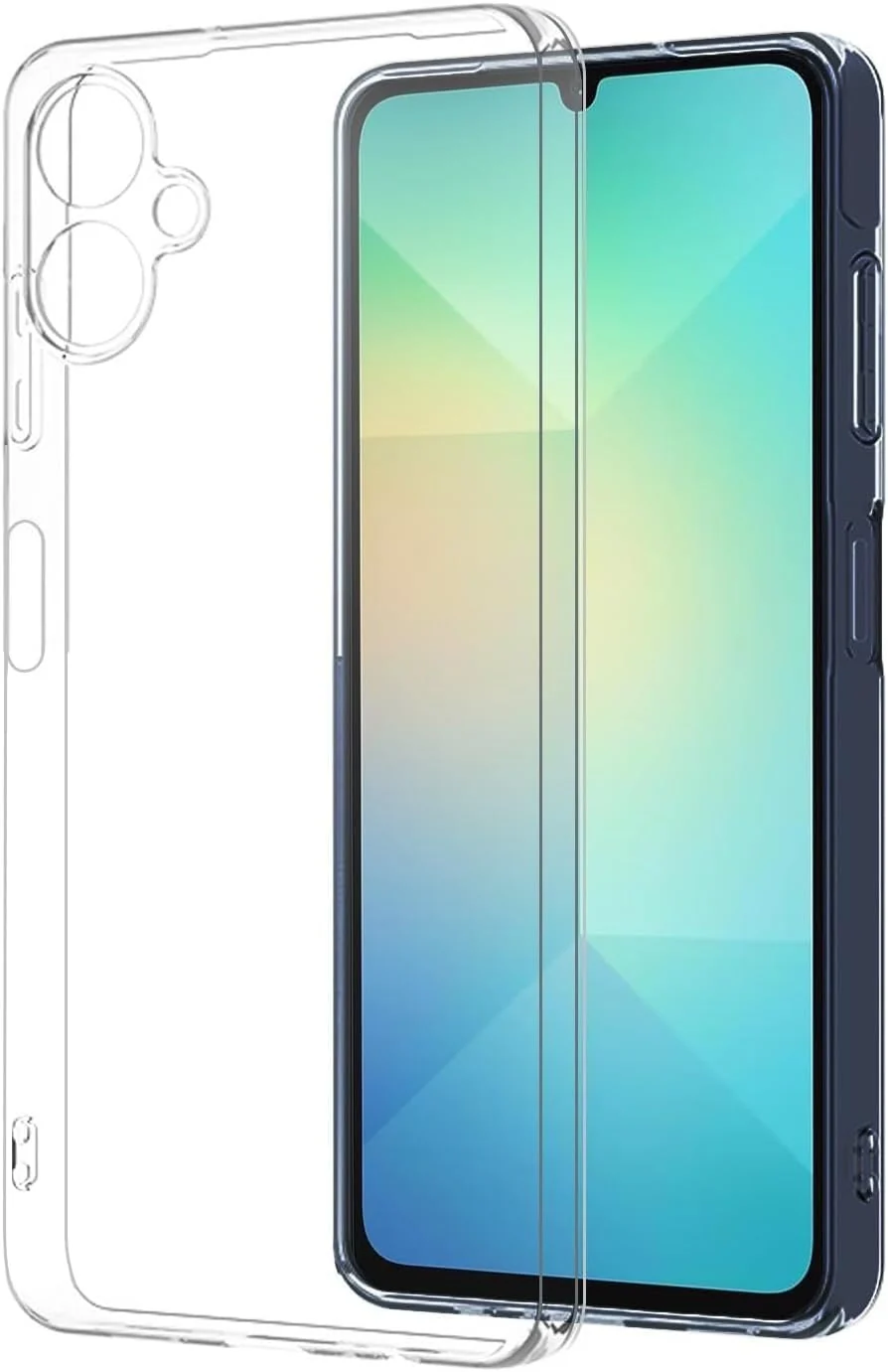 DL3 Mobilak Case Compatible with Samsung Galaxy A06 Case Crystal Soft TPU Gel Case Flexible Silicone Anti-Scratch TPU Cover - Clear