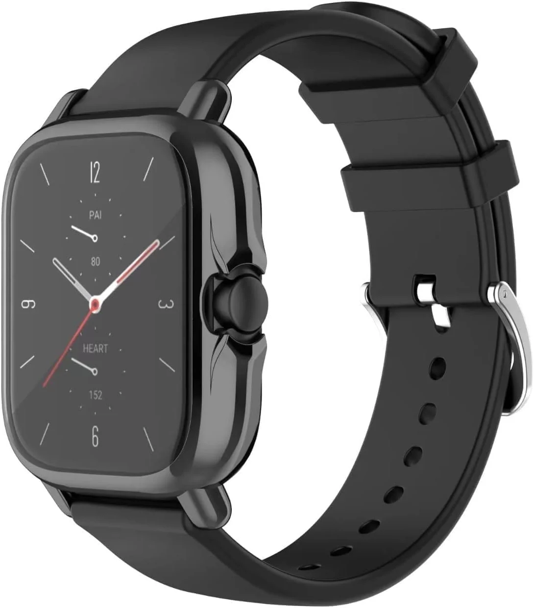 DL3 Mobilak Case Compatible with Amazfit GTS 3 & Amazfit GTS Case All-Around Screen Protector Watch Soft TPU Shockproof Cover Slim Guard Thin Bumper Shell Protector - Black