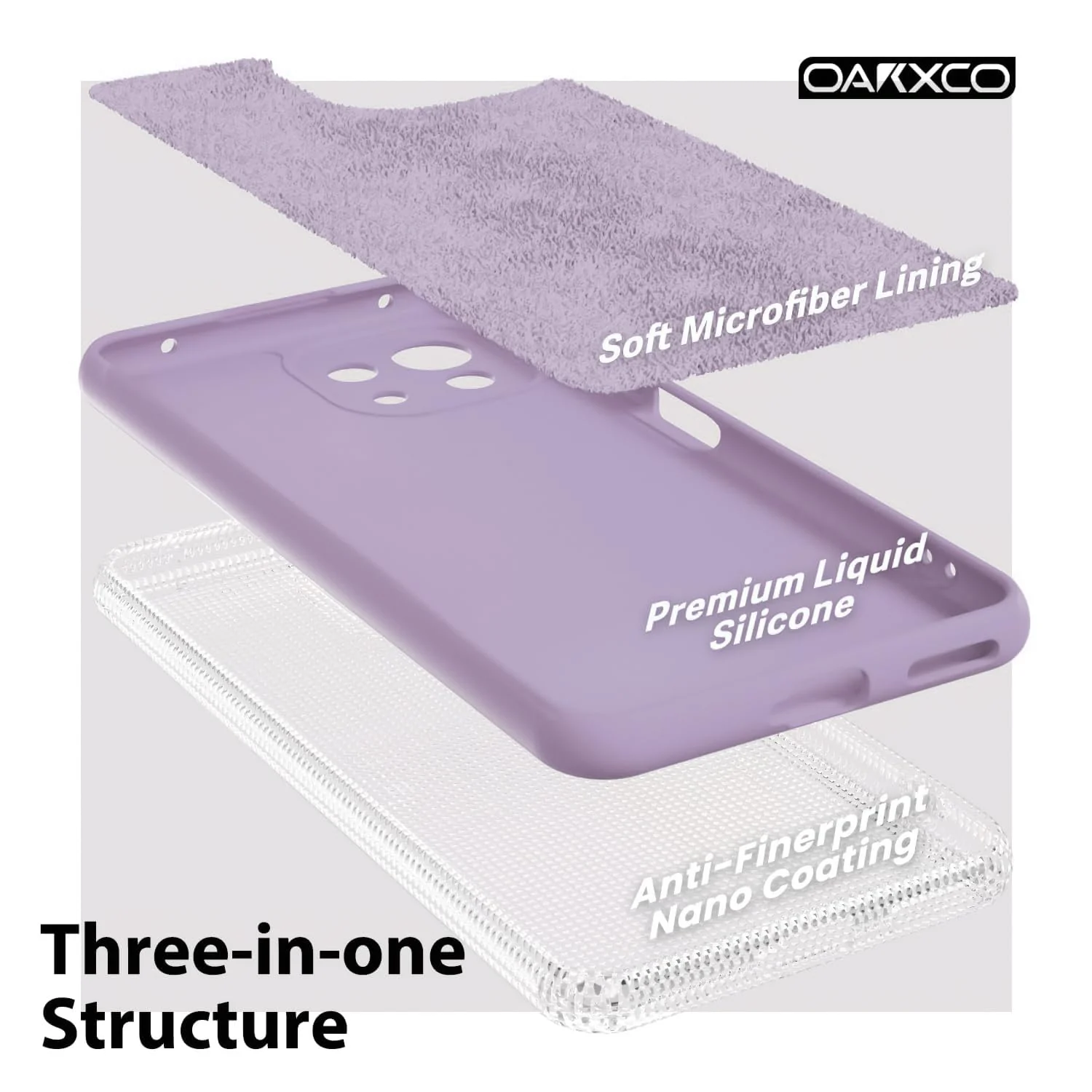 DL3 Mobilak Liquid Silicone Protective Case with Soft Microfiber Lining with Full Camera Protection for Xiaomi Mi 11 Lite 4G / 5G & Mi11 Lite 5G NE - Lavender