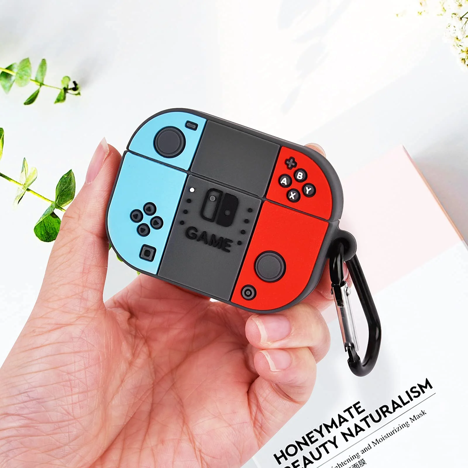 DL3 Mobilak Case Compatible with AirPods Pro Soft Silicone Shockproof Cover Compatible with AirPods Pro, New 3D Cute Cartoon Creative Fun Case Skin with Keychain Design - Style 9