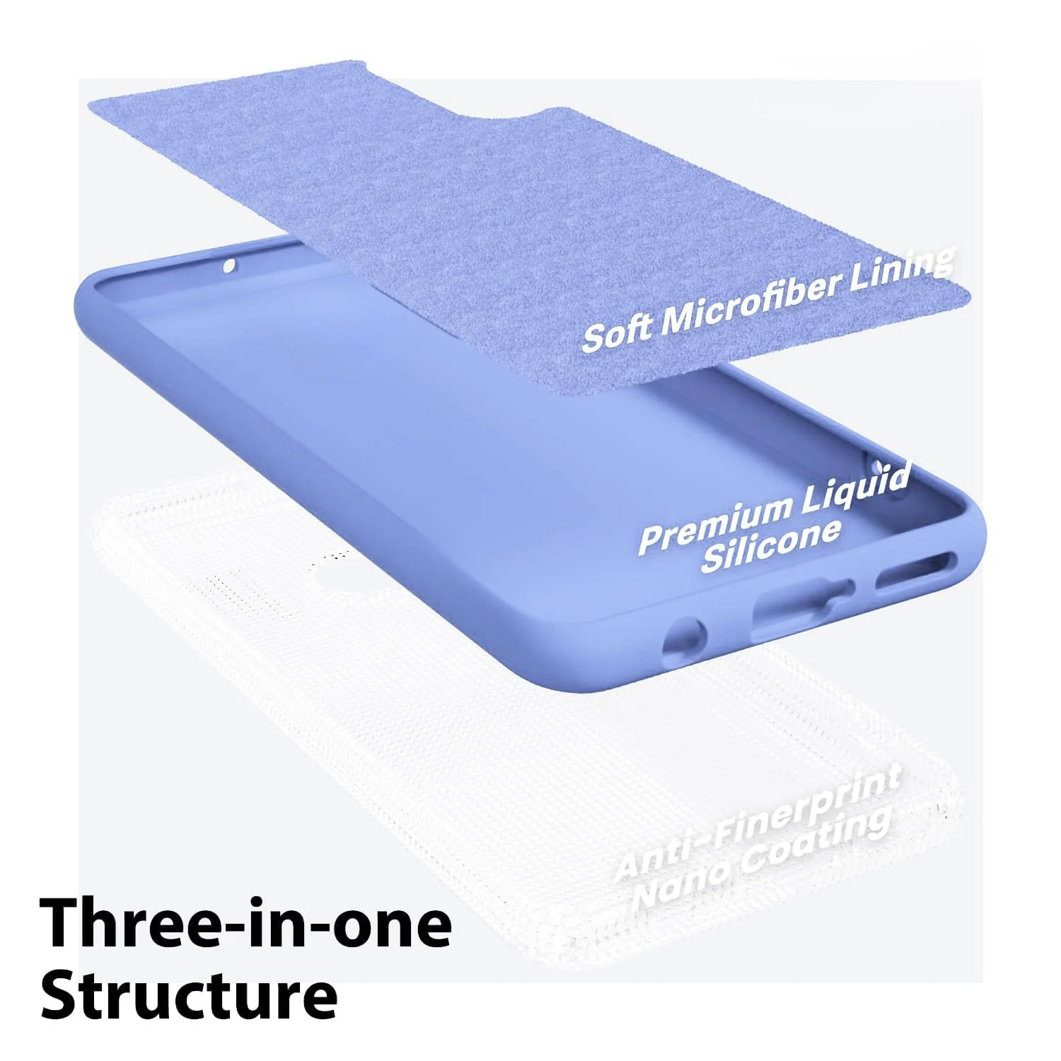 DL3 Mobilak Liquid Silicone Protective Case with Soft Microfiber Lining with Full Camera Protection for Xiaomi Mi 9 - Baby Blue