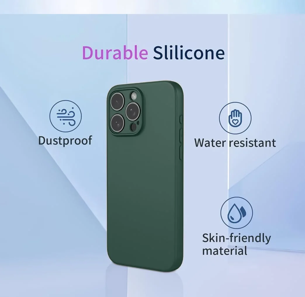 DL3 Mobilak Liquid Silicone Case for realme C65, Shock-absorbing protection, Scratch-resistant surface, Soft microfiber lining - Green