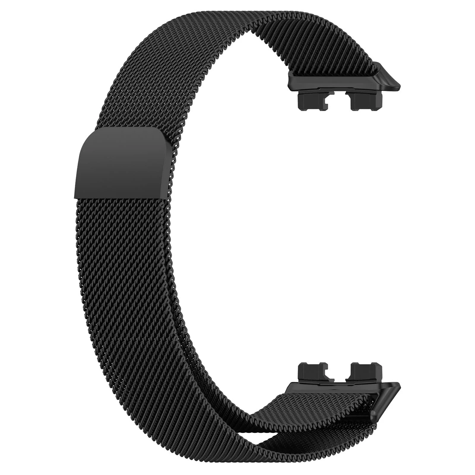 DL3 Mobilak Replacement Band for Huawei Band 8 Replacement Strap Magnetic Metal Stainless Steel Replacement Strap for Men and Women Huawei Band 8 - Black