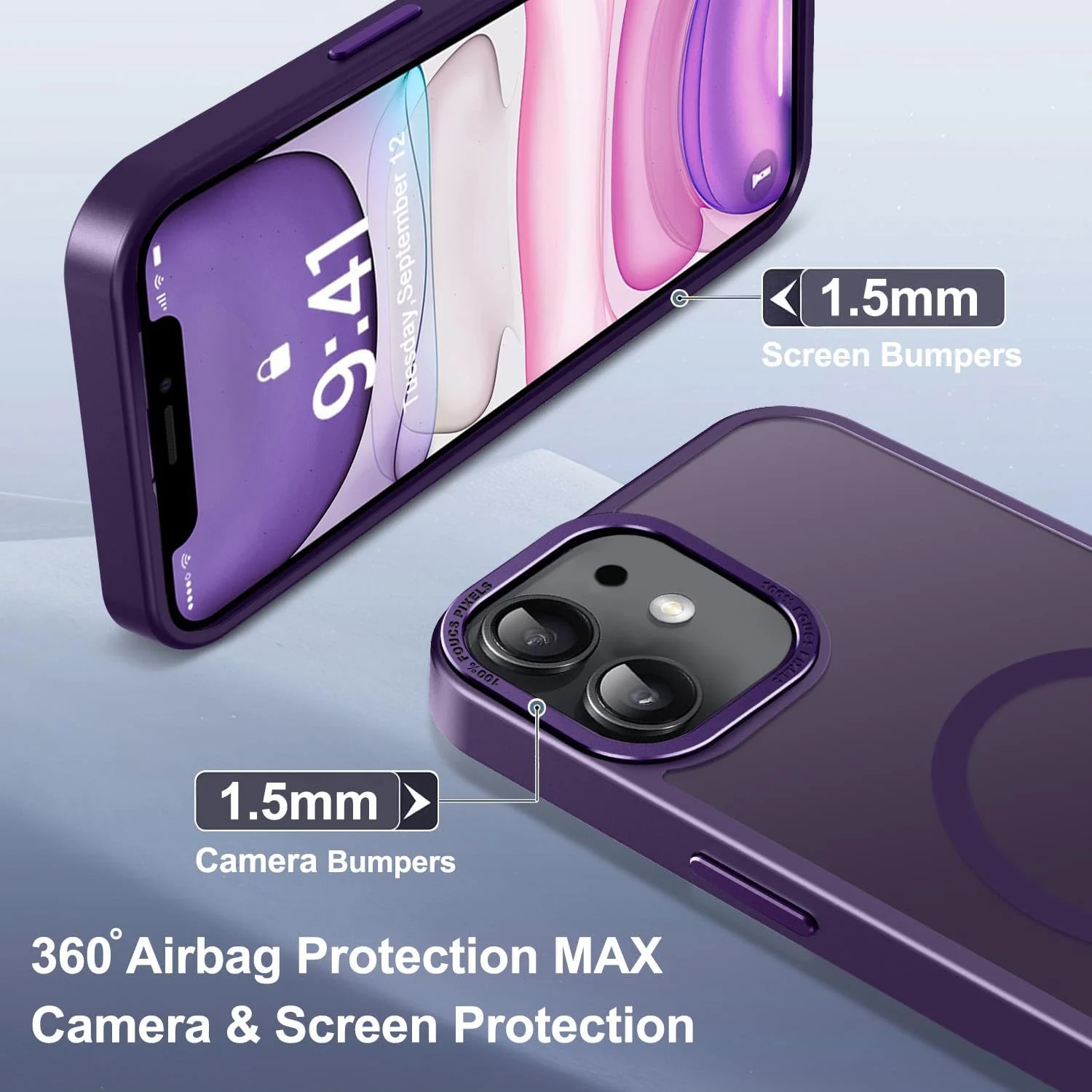 DL3 MOBILAK Protective Phone Case for Apple iPhone 11 - Purple