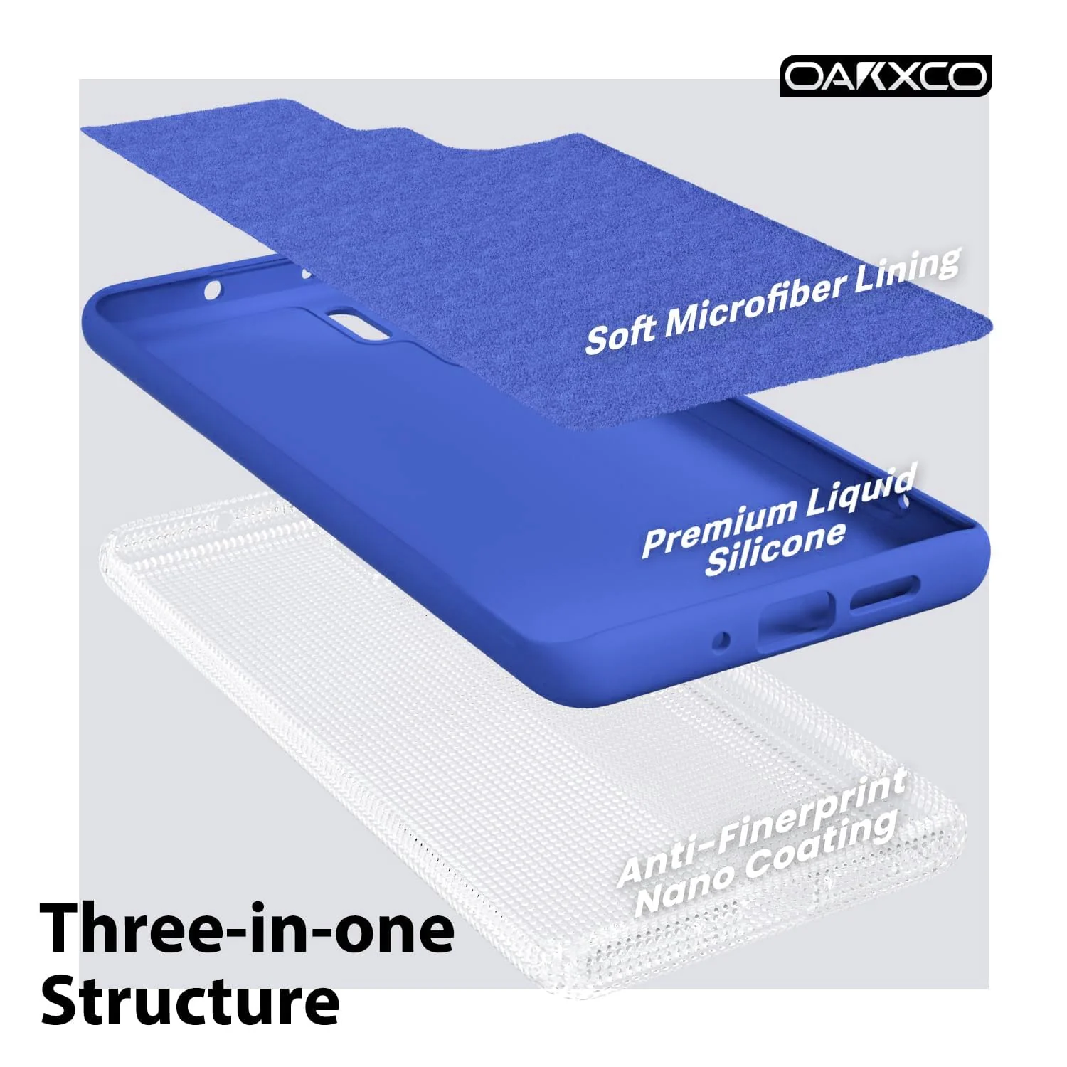 DL3 Mobilak Soft Silicone Protective Case for Huawei P30 Pro with Microfiber Lining and Shockproof Design - Light Blue