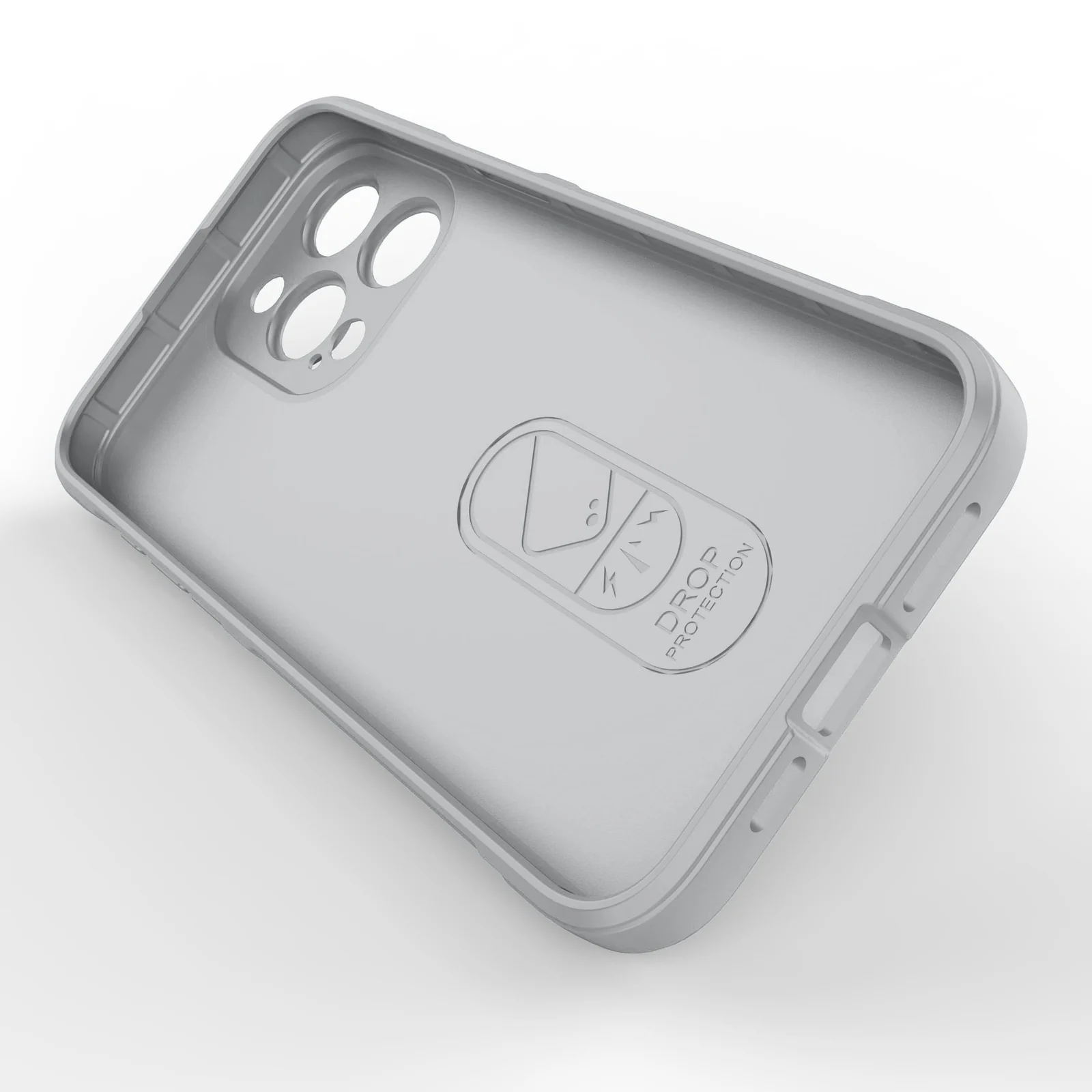 DL3 Mobilak Silicone Case for iPhone 11 Pro Max 6.5-Inch Heavy Duty Protective [Slim Fit] Shockproof Soft Flexible Protective Design Shock-Absorption TPU Cover With Camera Protection - Gray