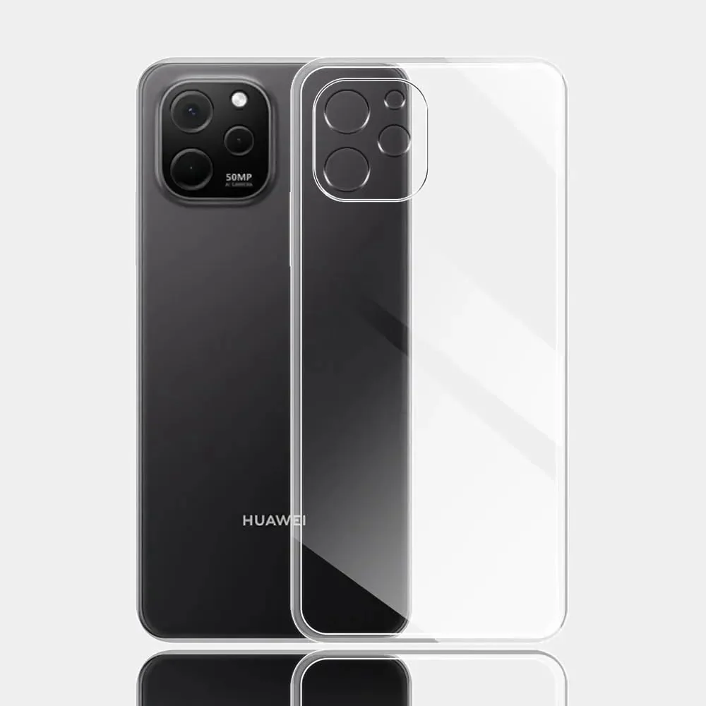 DL3 Mobilak Case Compatible with Huawei Nova Y61, Case Crystal Soft TPU Gel Case Flexible Silicone Anti-Scratch Camera Protection TPU Cover - Clear