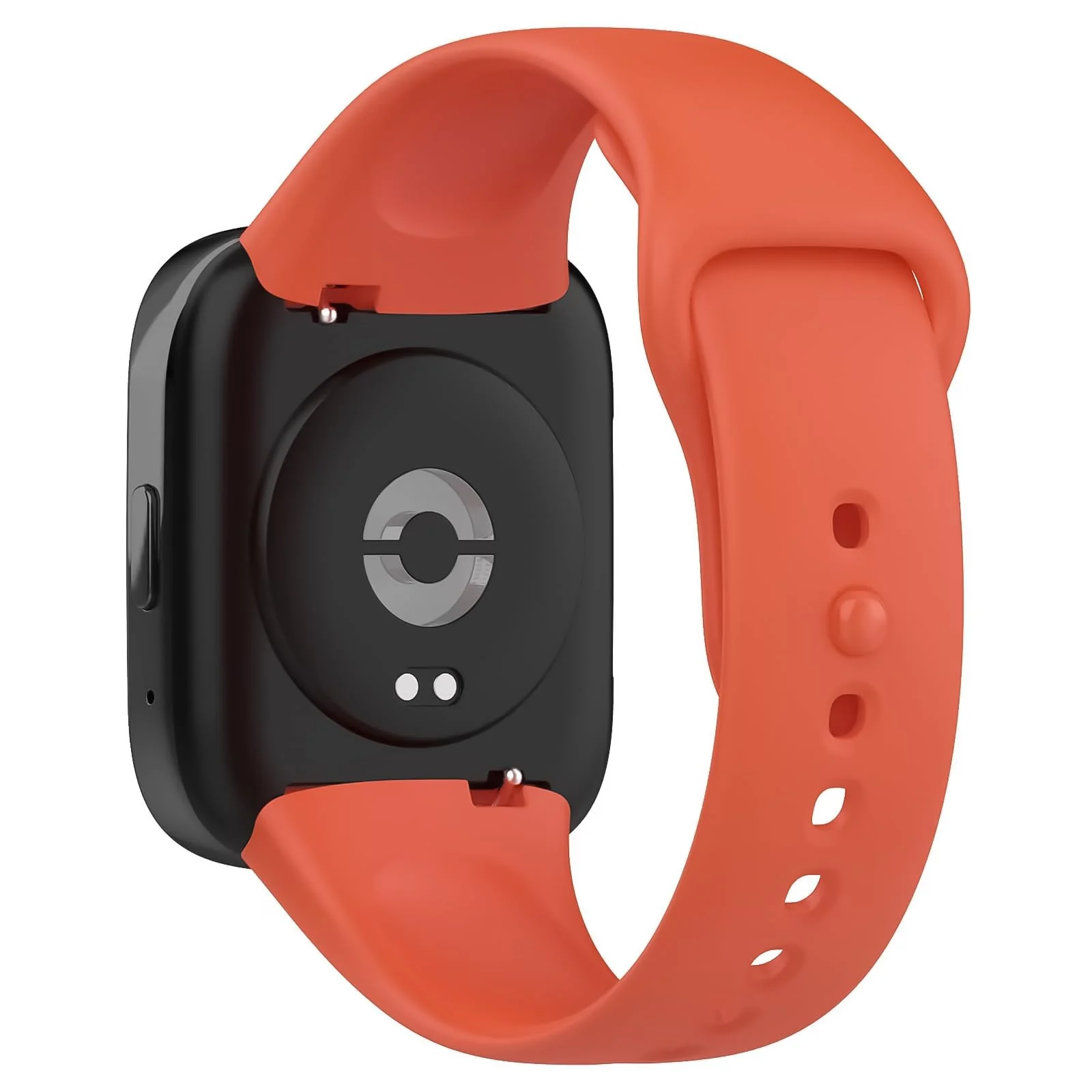 DL3 Mobilak Strap Silicone Compatible With Xiaomi Redmi Watch 3 Active/Redmi Watch 3 Lite, Sport Silicone Watch Band Wrist Strap, Bracelet Wristband Wrist Strap - Orange