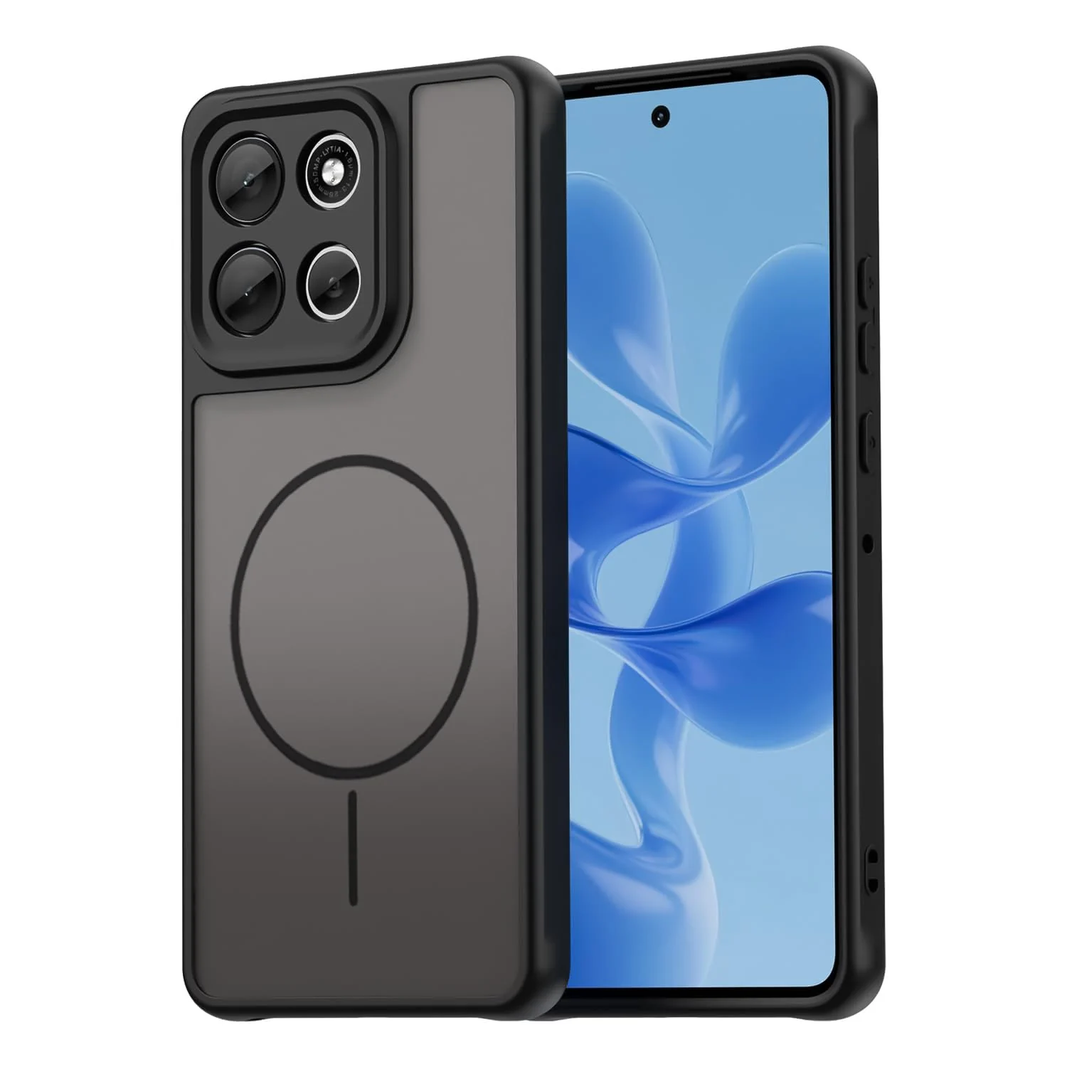 DL3 Mobilak Case For Motorola Moto G86 Translucent Matte PC Back & Soft TPU Edge, [Not Compatible with MagSafe] Anti-Scratch Shockproof Protective Cover with Full Camera Protection