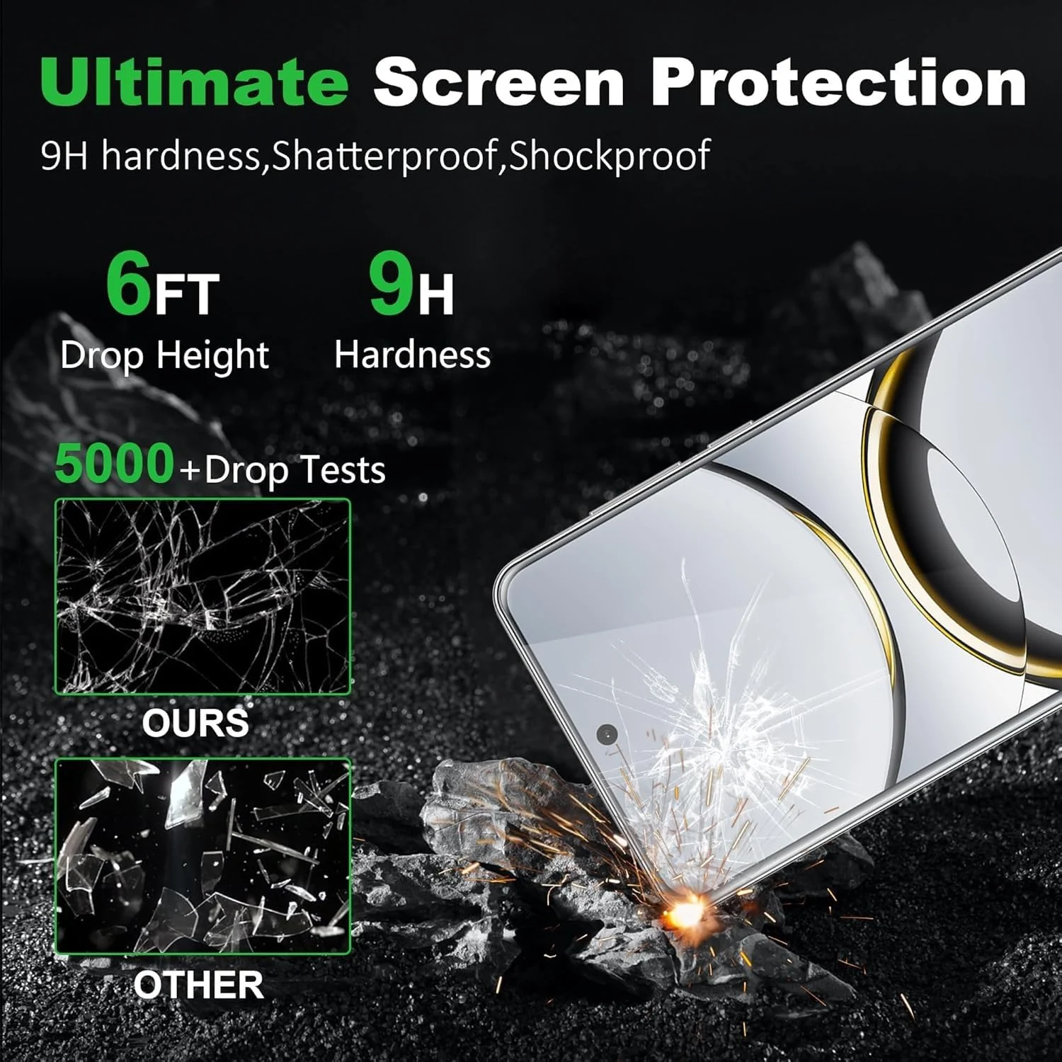 DL3 Mobilak Screen Protector for OPPO Find X7 Ultra, Tempered Glass Screen Saver Premium HD Protective, Scratch Resistant, NO-Bubble, 9H Hardness, Full Coverage Film - Clear