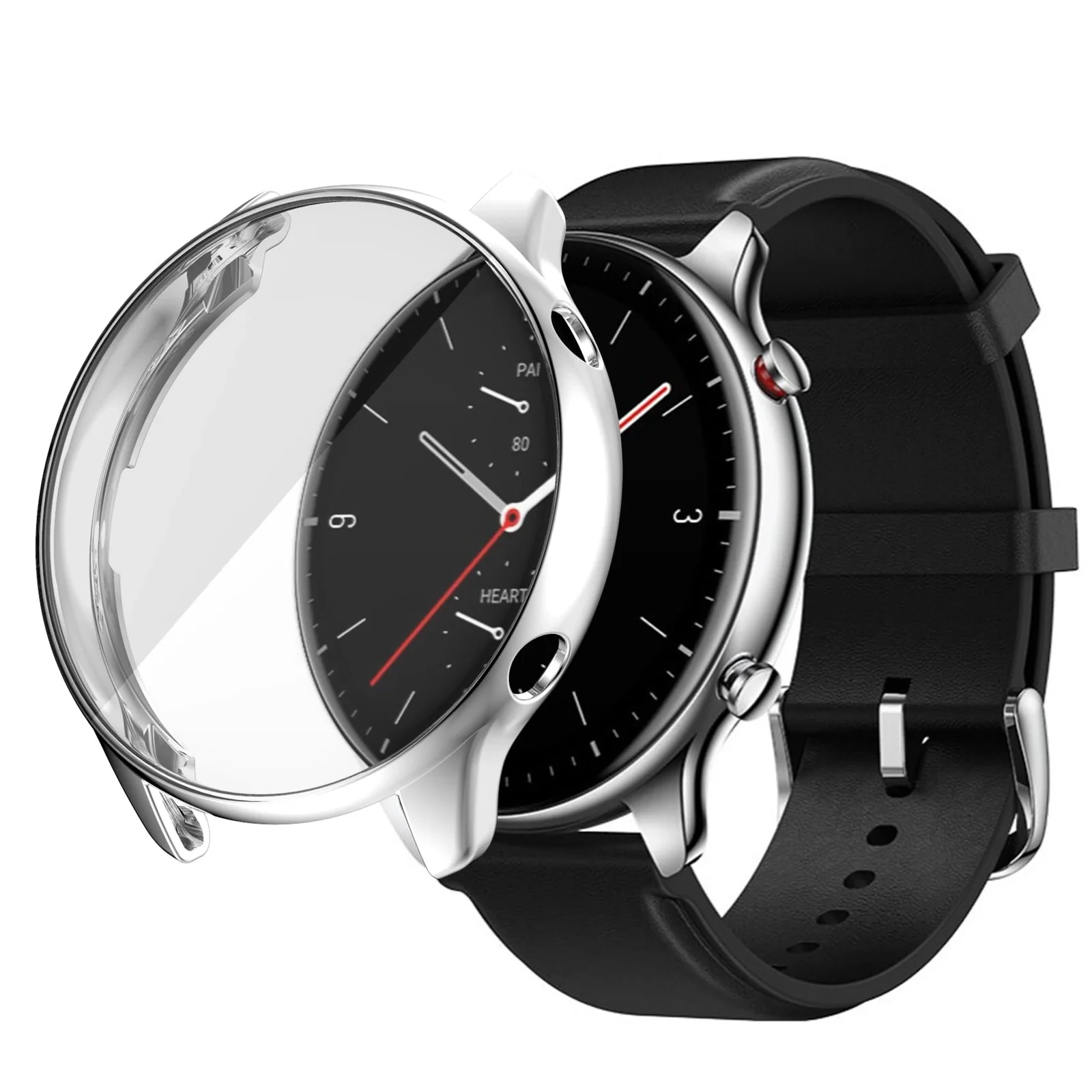DL3 Mobilak Case Compatible with Amazfit GTR 2 & GTR 2e Case All-Around Screen Protector Watch Soft TPU Shockproof Cover Slim Guard Thin Bumper Shell Protector