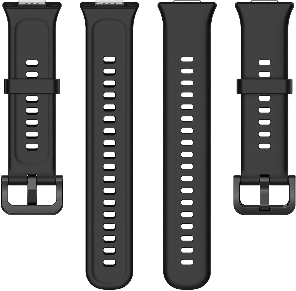 DL3 Mobilak Silicone Watch Strap Compatible With Huawei Watch Fit 2, Sport Band Wristband Bracelet - Black