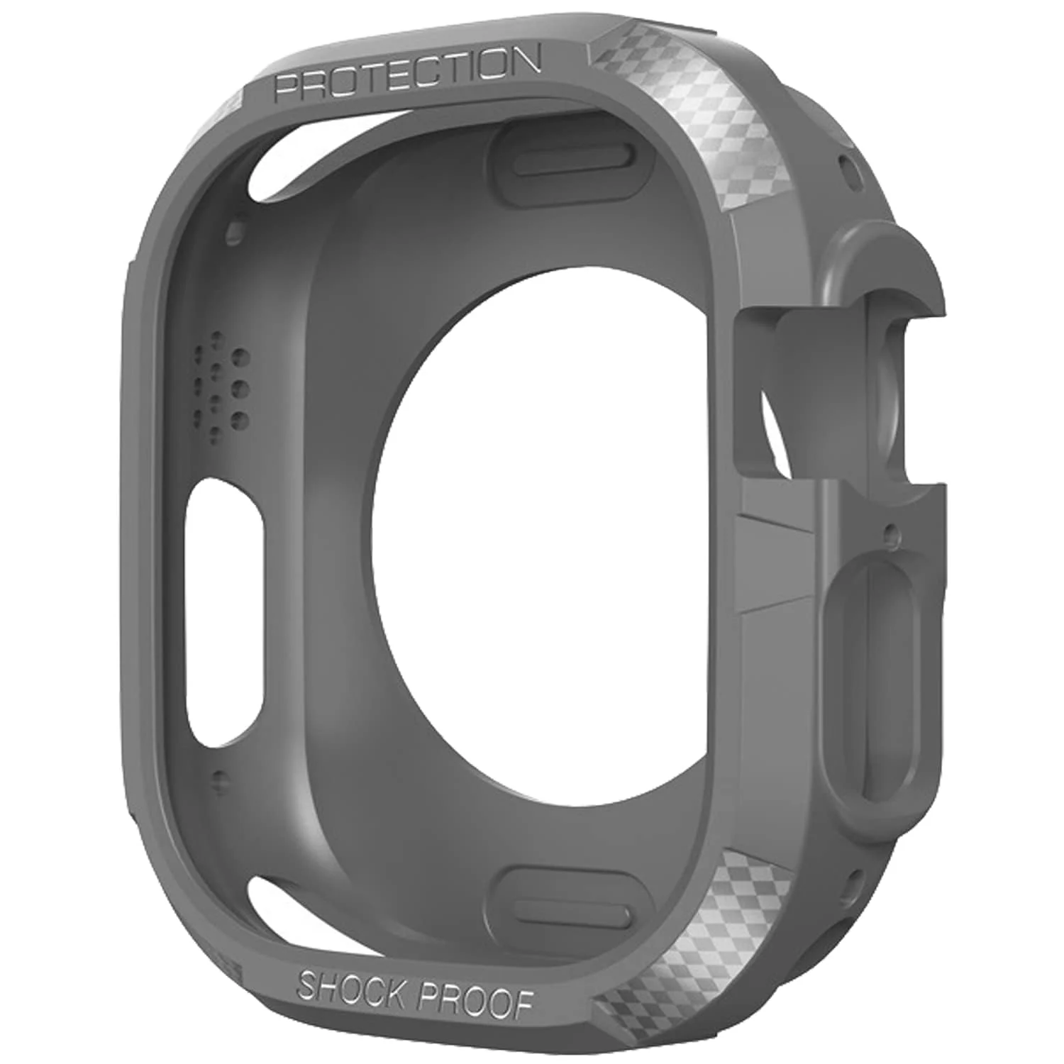 DL3 Mobilak Compatible for Apple Watch Ultra 49mm Rugged Case All Around Shockproof TPU Protective Cover Bumper Lightweight and Shock Absorbent for Apple Watch Ultra 49mm - Gray