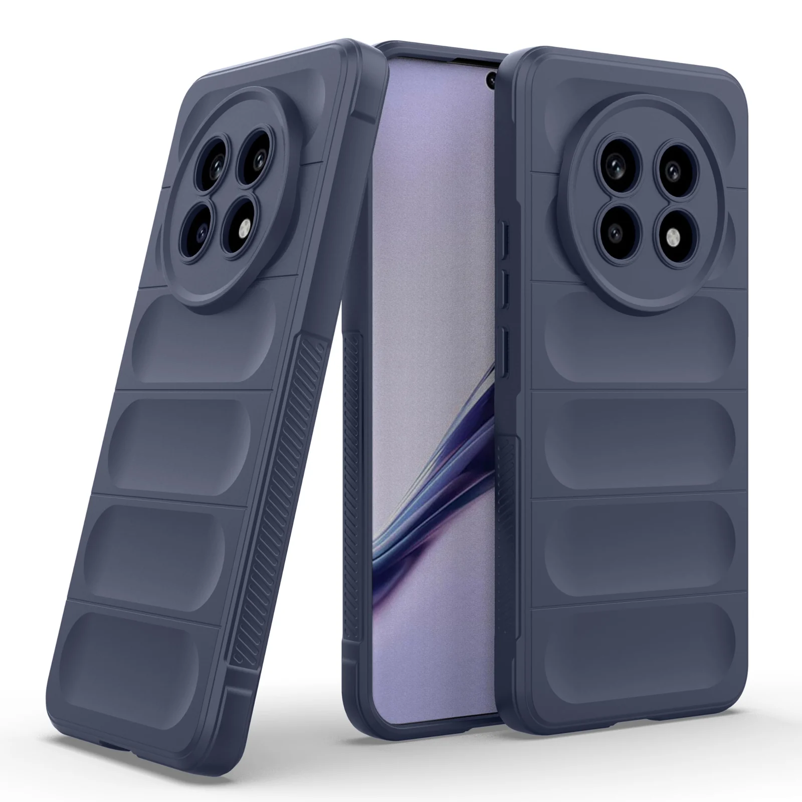 DL3 Mobilak Flexible Silicone and TPU Protective Case with Camera Protection for realme 13 Pro / realme 13 Pro Plus 5G - Blue