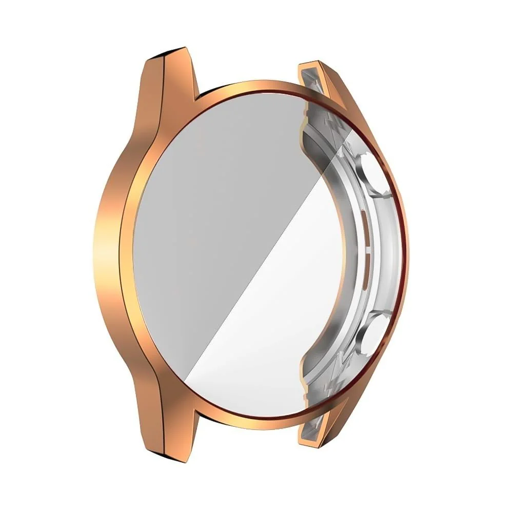 DL3 Mobilak Case Compatible with Honor Magic 2 46MM Case All-Around Screen Protector Watch Soft TPU Shockproof Cover Slim Guard Thin Bumper Shell Protector - Rose Gold