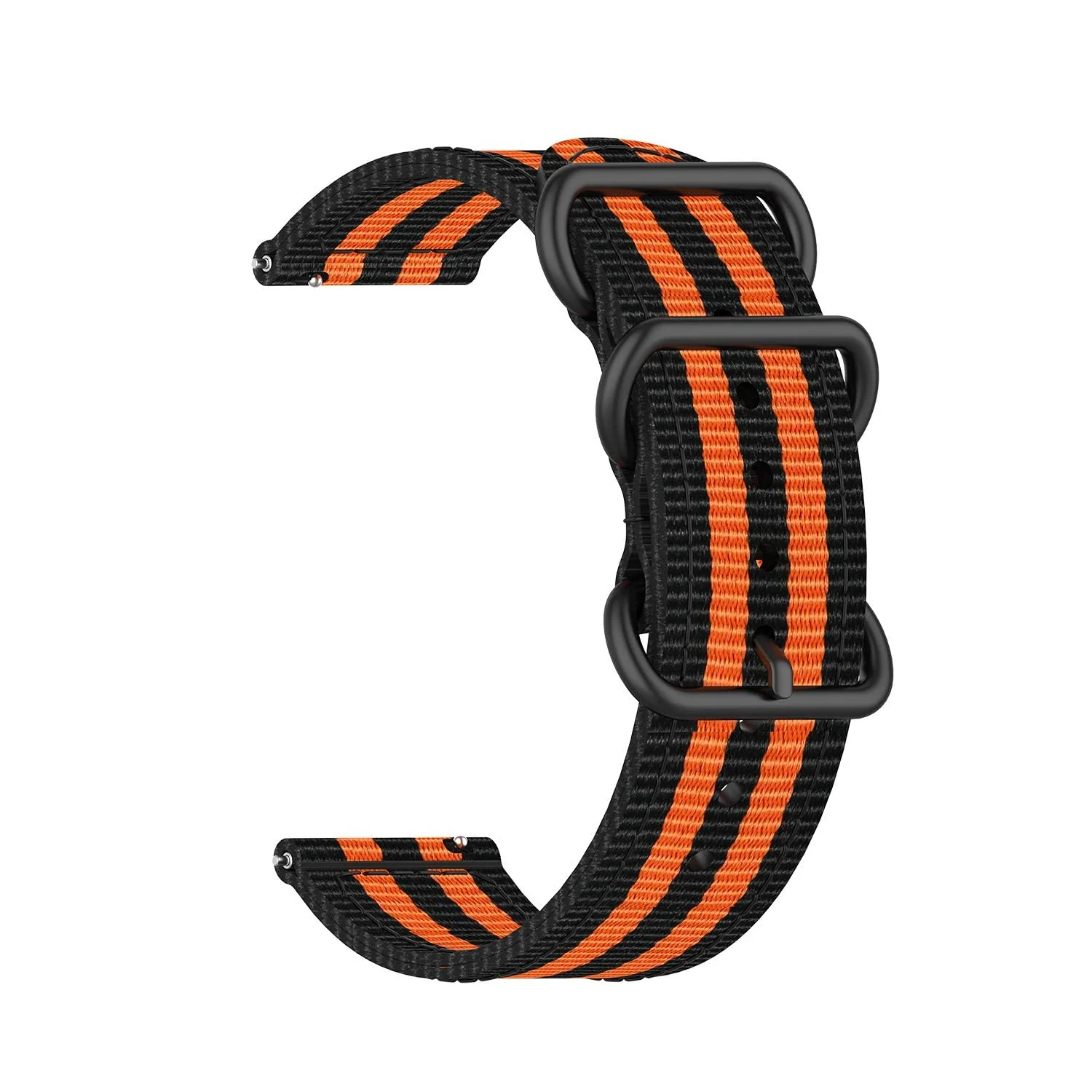 DL3 Mobilak Alpine Loop Nylon Band Compatible with Xiaomi Redmi Watch 5 Active/Redmi Watch 5 Lite, 22mm G-Hook Metal Buckle Sports Watch Strap Men Women Replacement Strap - Black Orange