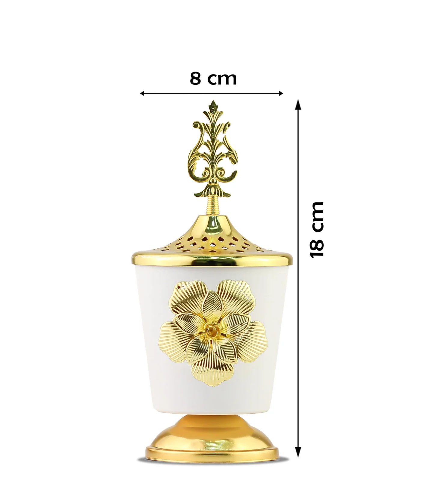 Mobigon Charcoal Incense Burner, Bakhoor Burner, Oud Frankincense Incense Burner, Vintage Arabic Burner, Suitable For Arabian Oud, Yoga, Spa and Aromatherapy, Office & Home Decor - style 2