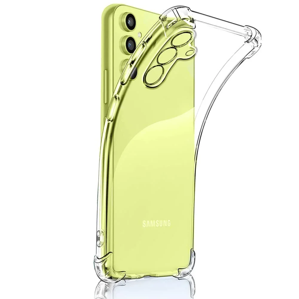 DL3 Mobilak Case Compatible with Samsung Galaxy A54 5G, Cover Silicone Transparent TPU Gorilla Anti-shock Protector Camera Shockproof Corners - Clear