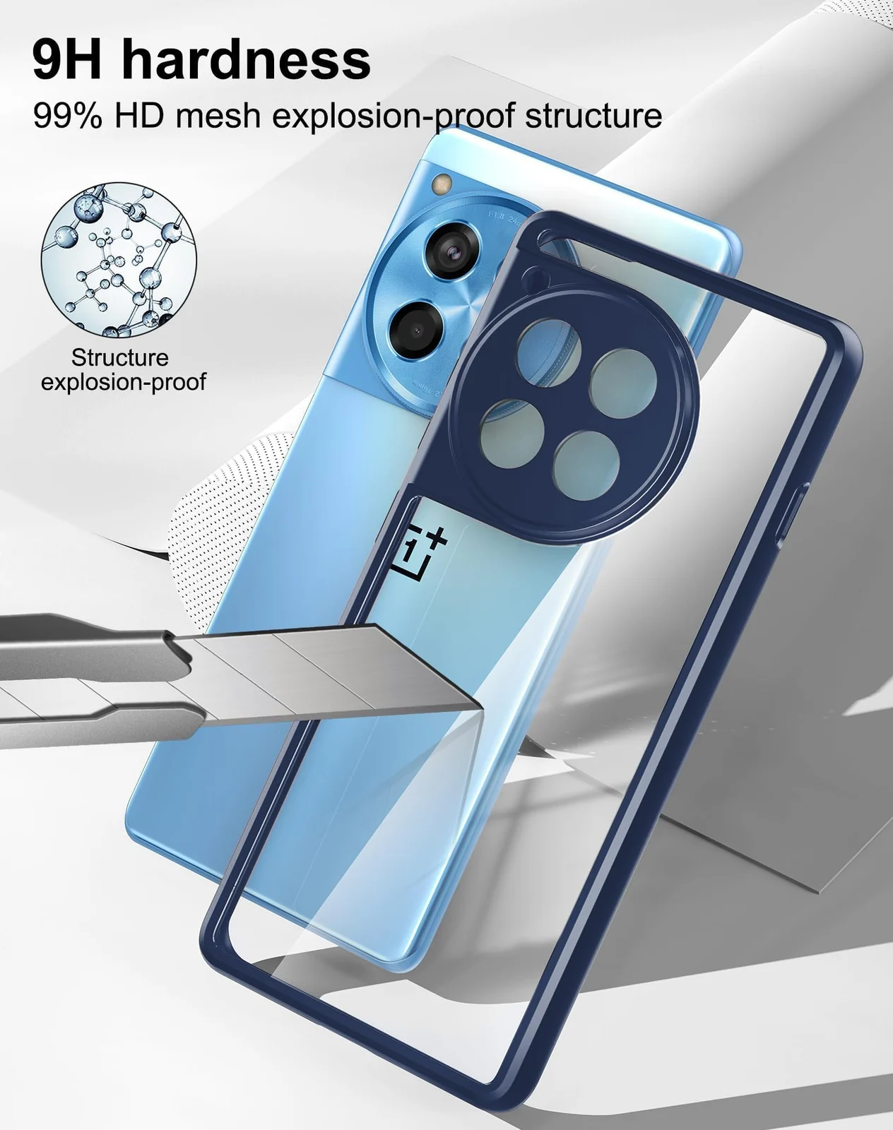 DL3 Mobilak Clear Protective Case for realme 13 Pro / realme 13 Pro Plus 5G - Blue