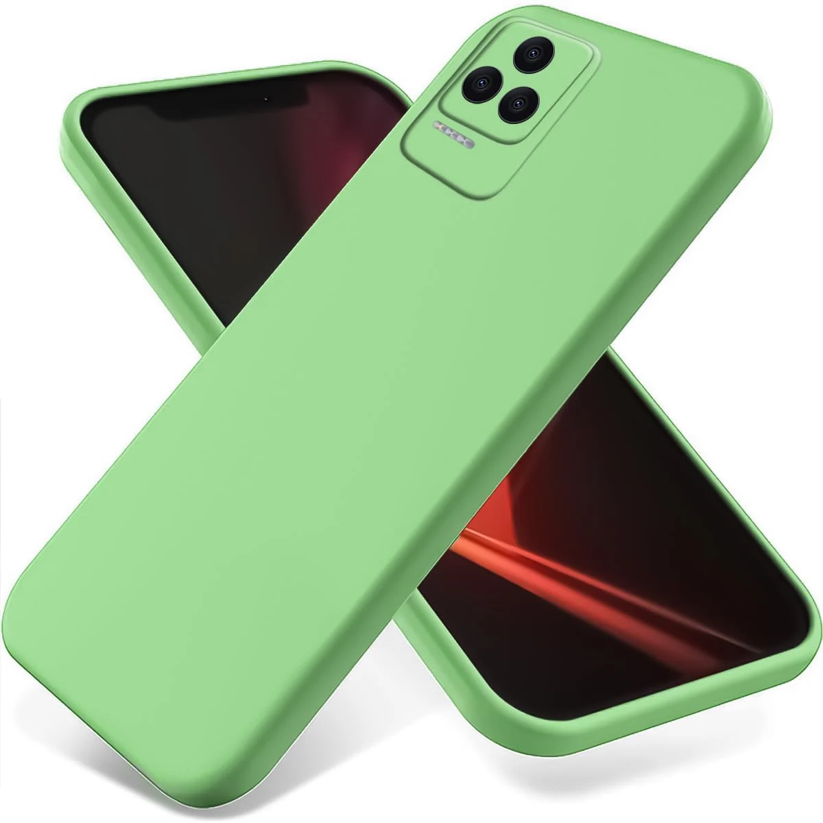 Dl3 Mobilak Xiaomi Poco F4 Case,Soft Flexible Silicone Gel Rubber Bumper Cover,Full Body Shockproof Protective Phone Case (Lavender)