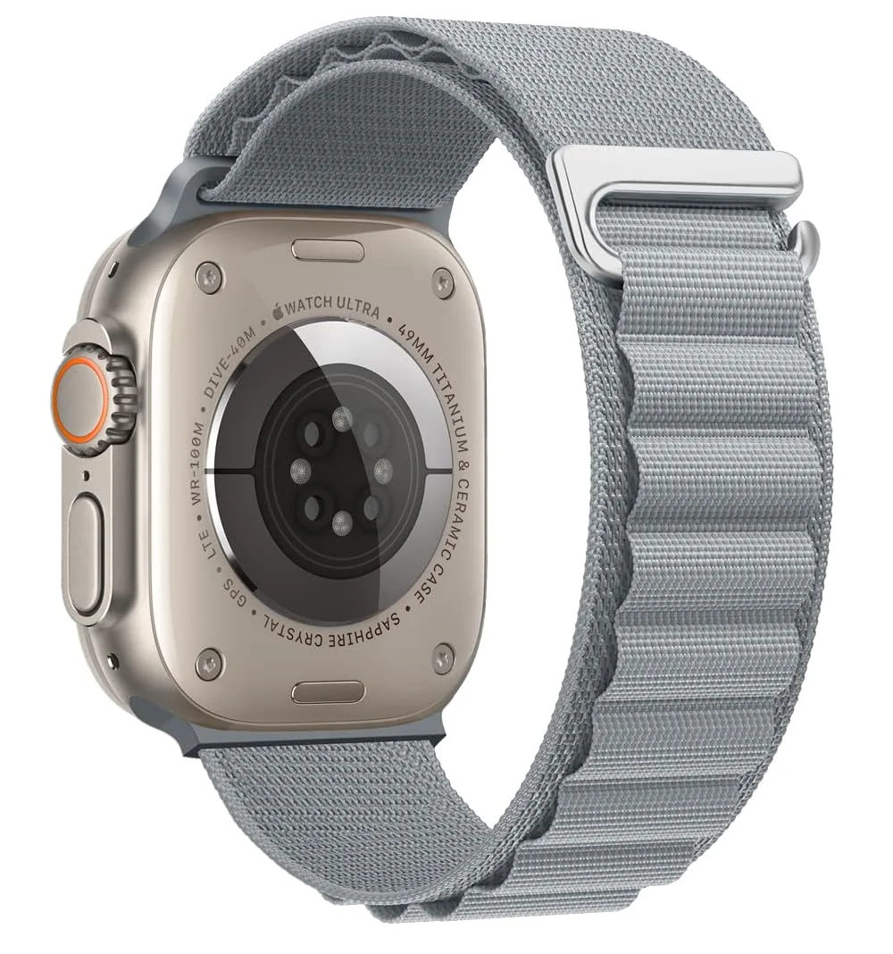 Dl3 Mobilak Compatible with Apple Watch Band 38MM 40MM 41MM Men Women, Rugged Alpine Loop Nylon Sport Bands with Titanium C-Hook Stap for iWatch Series SE 2 SE 9 8 7 6 5 4 3 2 1 (Turquoise)