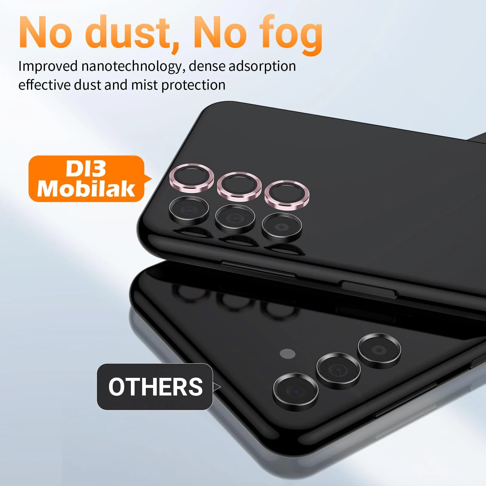 DL3 Mobilak Camera Lens Protector for Samsung Galaxy S24 FE Accessories, 9H Tempered Glass Metal Individual Ring Camera Cover Screen Protector for Samsung S24 FE, Case Friendly, Anti Scratch - Pink
