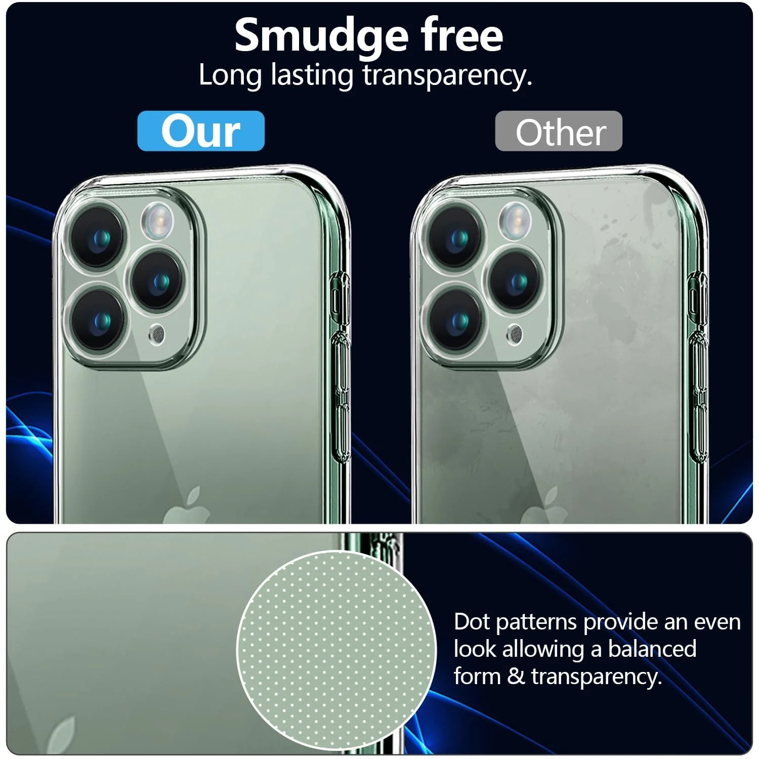 DL3 MOBILAK Camera Protective Case Compatible with iPhone Case Transparent, Mobile Phone Case iPhone Thin Soft Silicone Anti-Yellow Protective Case - Clear