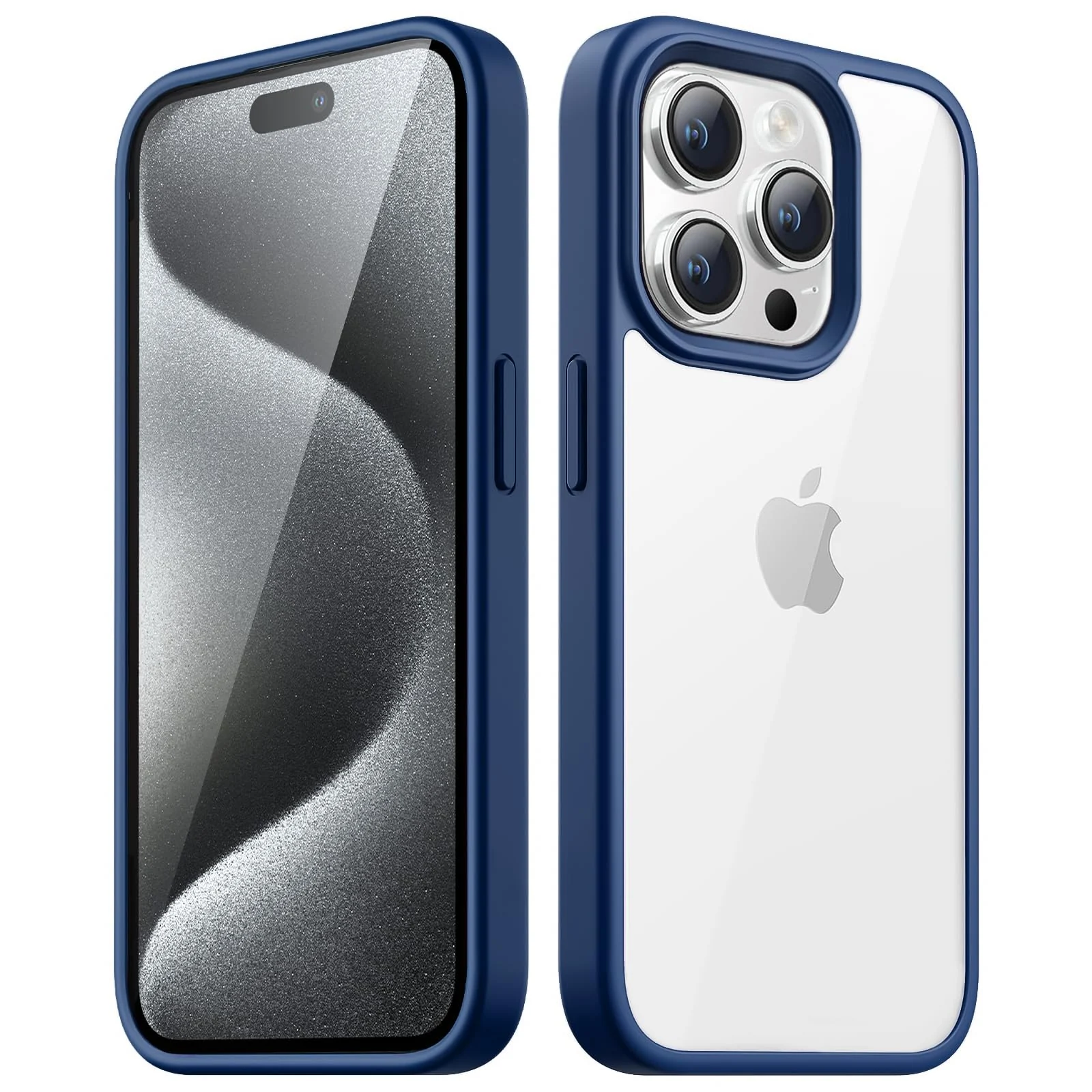 DL3 Mobilak Clear PC and TPU Protective Case for iPhone 13 Pro with Military-Grade Protection and Anti-Yellowing Design - Blue