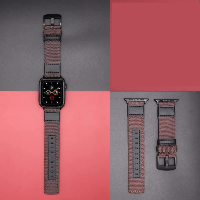 DL3 Mobilak Nylon Solo Loop Stretchy Straps For Apple Watch Band 49mm 45mm 44mm 42mm 41mm 40mm 38mm, Elastic Wristbands for iwatch Series 8 Ultra 7 6 5 4 3 2 1 Se (A. , 42MM/44MM/45MM/49MM) - A.Brown