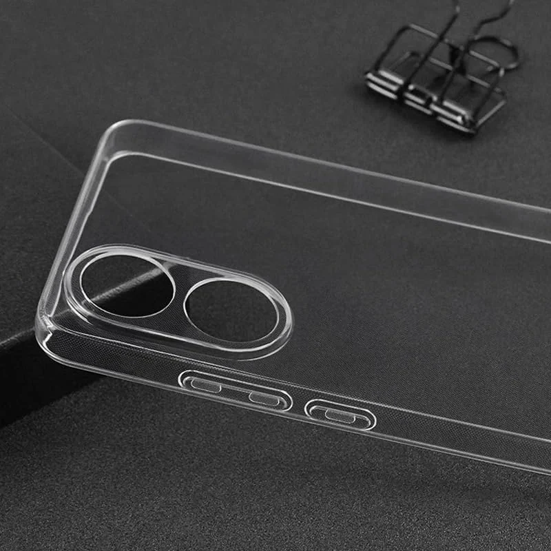 DL3 Mobilak Case Compatible with OPPO A78 4G Case Crystal Soft TPU Gel Case Flexible Silicone Anti-Scratch Camera Protection TPU Cover - Clear
