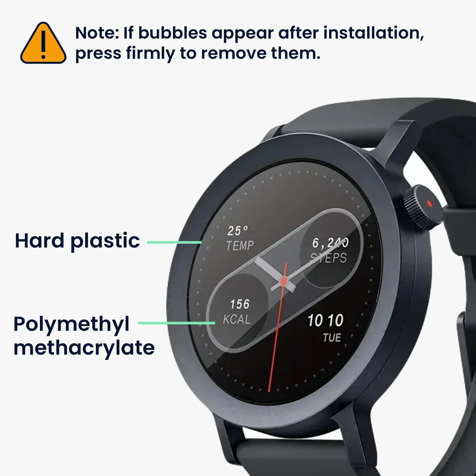 DL3 Mobilak Screen Protector For CMF by Nothing Watch Pro 2, 3D Curved Soft Edge Protective Film [Anti-Scratch] [Bubble Free] [Ultra Shatterproof] [High Sensitive] (Not Glass) - Black