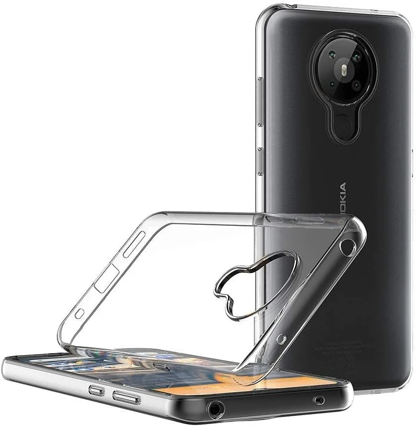DL3 Mobilak Case Compatible with Nokia 5.3, Case Crystal Soft TPU Gel Case Flexible Silicone Anti-Scratch TPU Cover - Clear