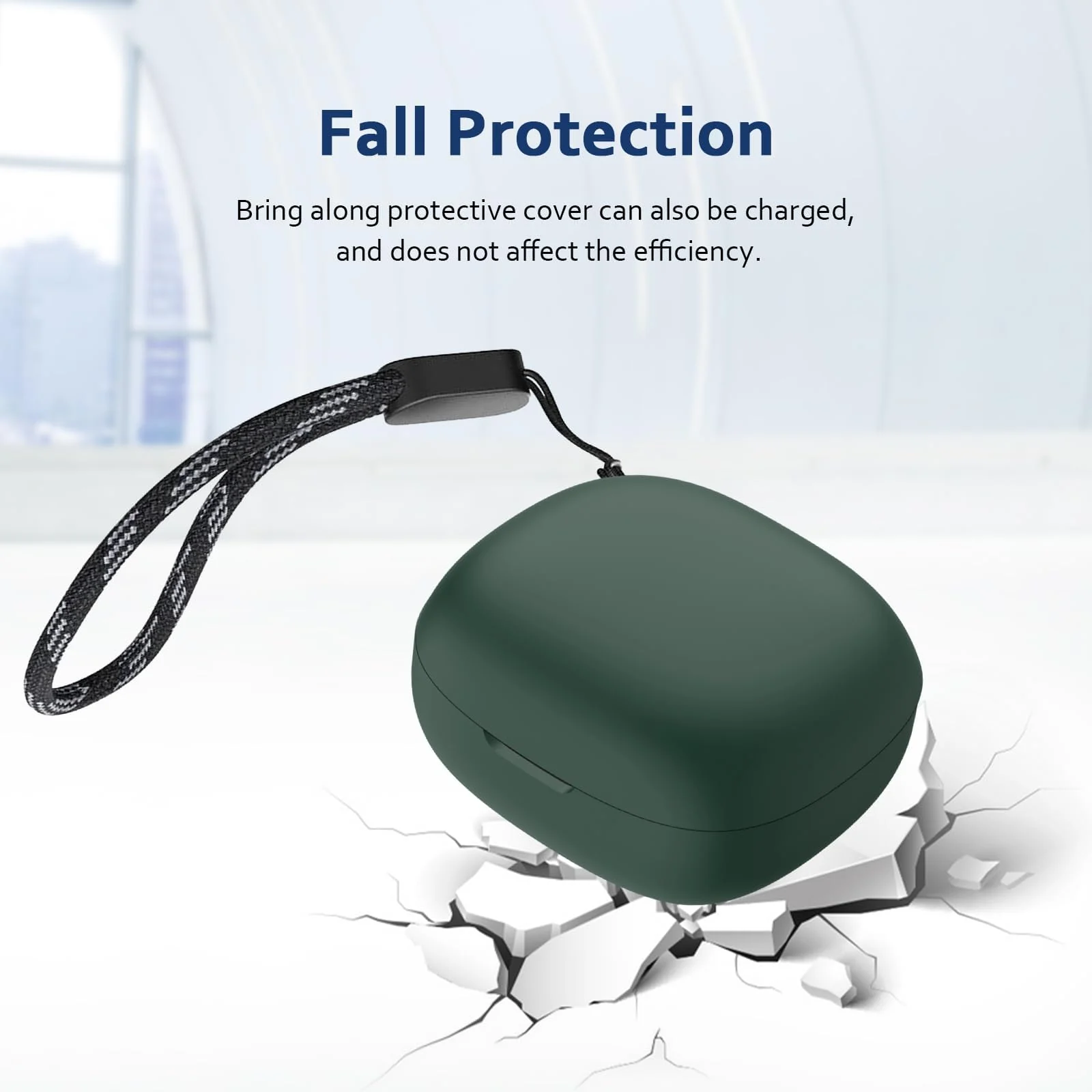 DL3 MOBILAK Silicone Cover Case Compatible with Soundcore R50i, Compatible with Soundcore P20i Portable Protective Case Cover With Keychain - Green
