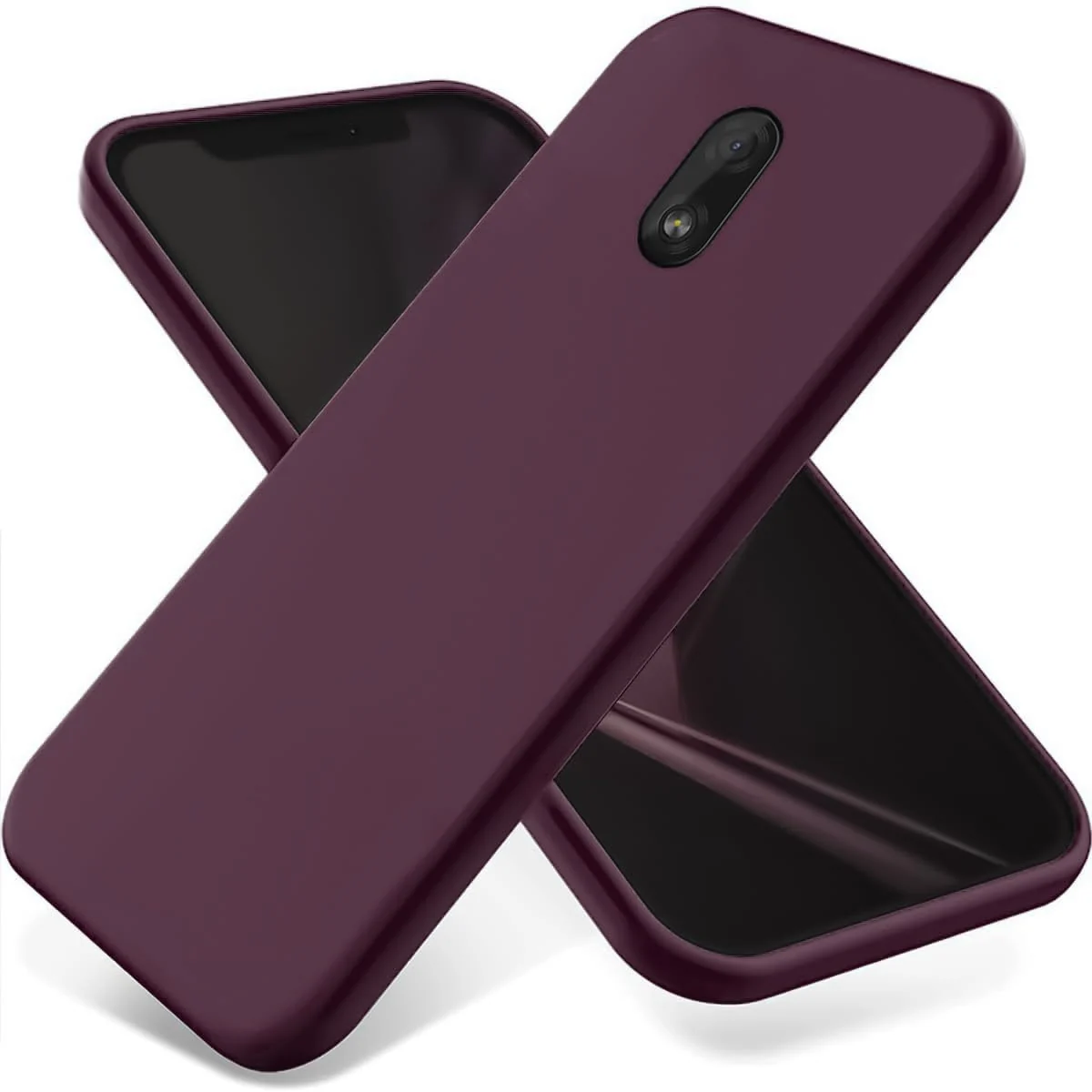 Dl3 Mobilak Nokia C1 Case,Soft Flexible Silicone Gel Rubber Bumper Cover,Full Body Shockproof Protective Phone Case (Lavender)
