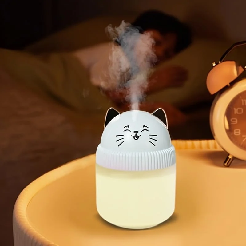 Mobigon Wood Cool Mist Ultrasonic Humidifier for Room Moisture, Aroma Diffuser for Home, 220ml Essential Oil Diffuser with 7 Colorful Night Light, Auto Shut-Off, Home, Office, car - Turquoise