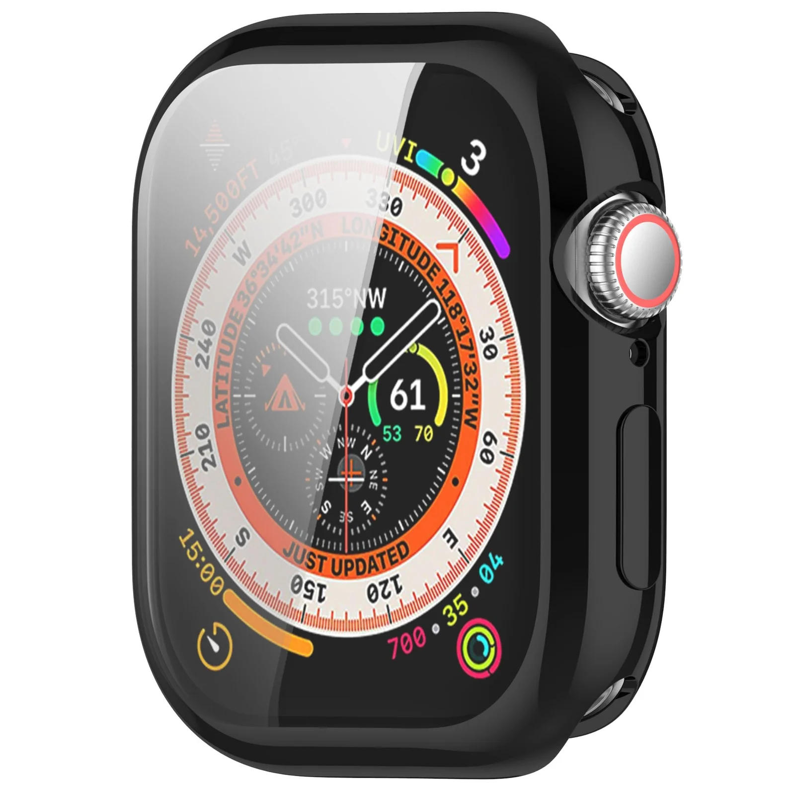 DL3 Mobilak Case Compatible with Apple Watch Series 11/10 42mm Case All-Around with Built-in Screen Protector Watch Soft TPU Shockproof Cover Slim Guard Thin Bumper Shell Protector - Black