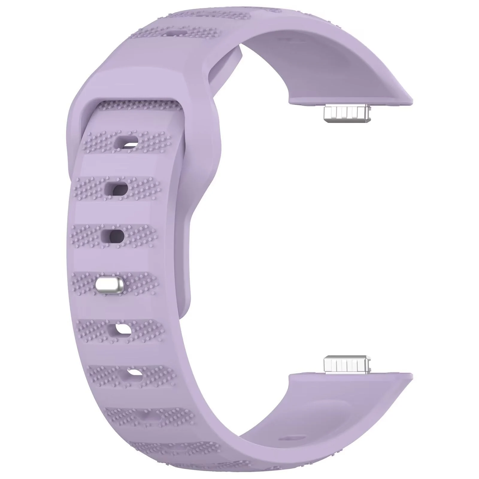 DL3 Mobilak Compatible with Huawei Watch Fit 3 / Fit 4 / Fit 4 Pro Breathable Silicone Sport Wristband, Soft Textured Design, Sweat-Resistant Quick Release Adjustable Watch Strap - Purple