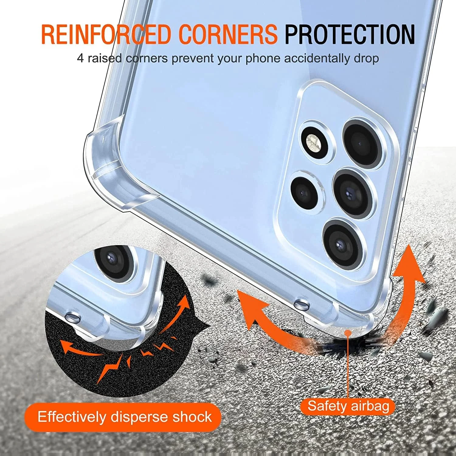 DL3 Mobilak Clear TPU Case for Samsung Galaxy A33 5G, Camera protection, Shock-absorbing protection, Scratch-resistant surface - Clear