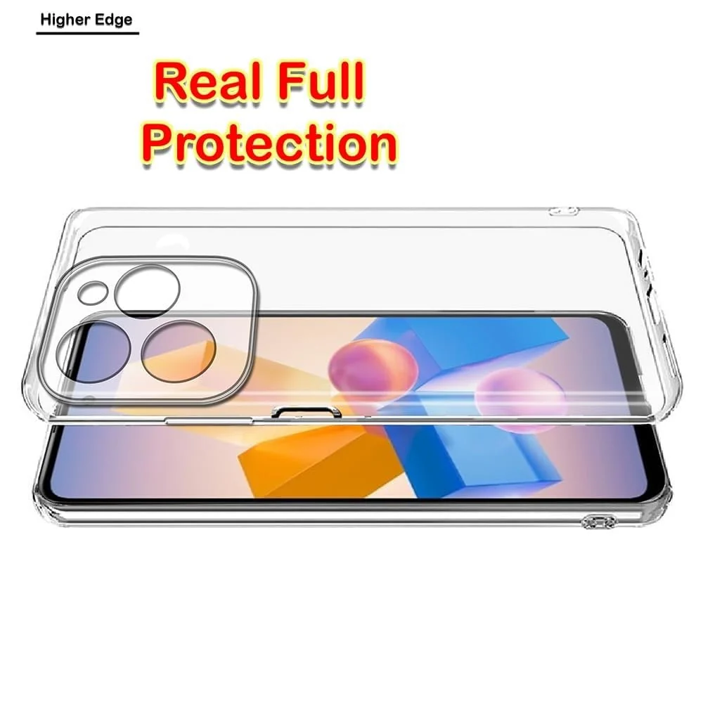 DL3 Mobilak Case Compatible with Tecno Spark Go 2024/Spark 20/20C/Infinix Smart 8/Hot 40i, Crystal Soft TPU Gel Flexible Silicone Anti-Scratch Camera Protection TPU - Clear