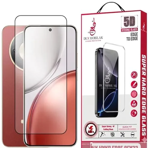 DL3 Mobilak for Honor X9D Tempered Glass Screen Protector, 9H Hardness Anti-Scratch Tempered Glass flim, Case Friendly, Anti-Scratch - Clear