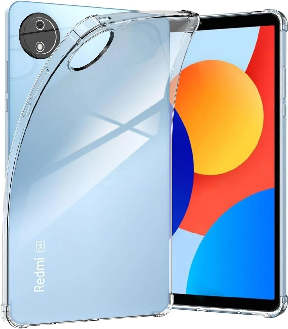 DL3 Mobilak Case For Xiaomi Redmi Pad SE 8.7 Inch, SM-X110/X115/X117, Ultra Thin Silicone Shockproof Back Shell, HD TPU Protective Cover - Clear