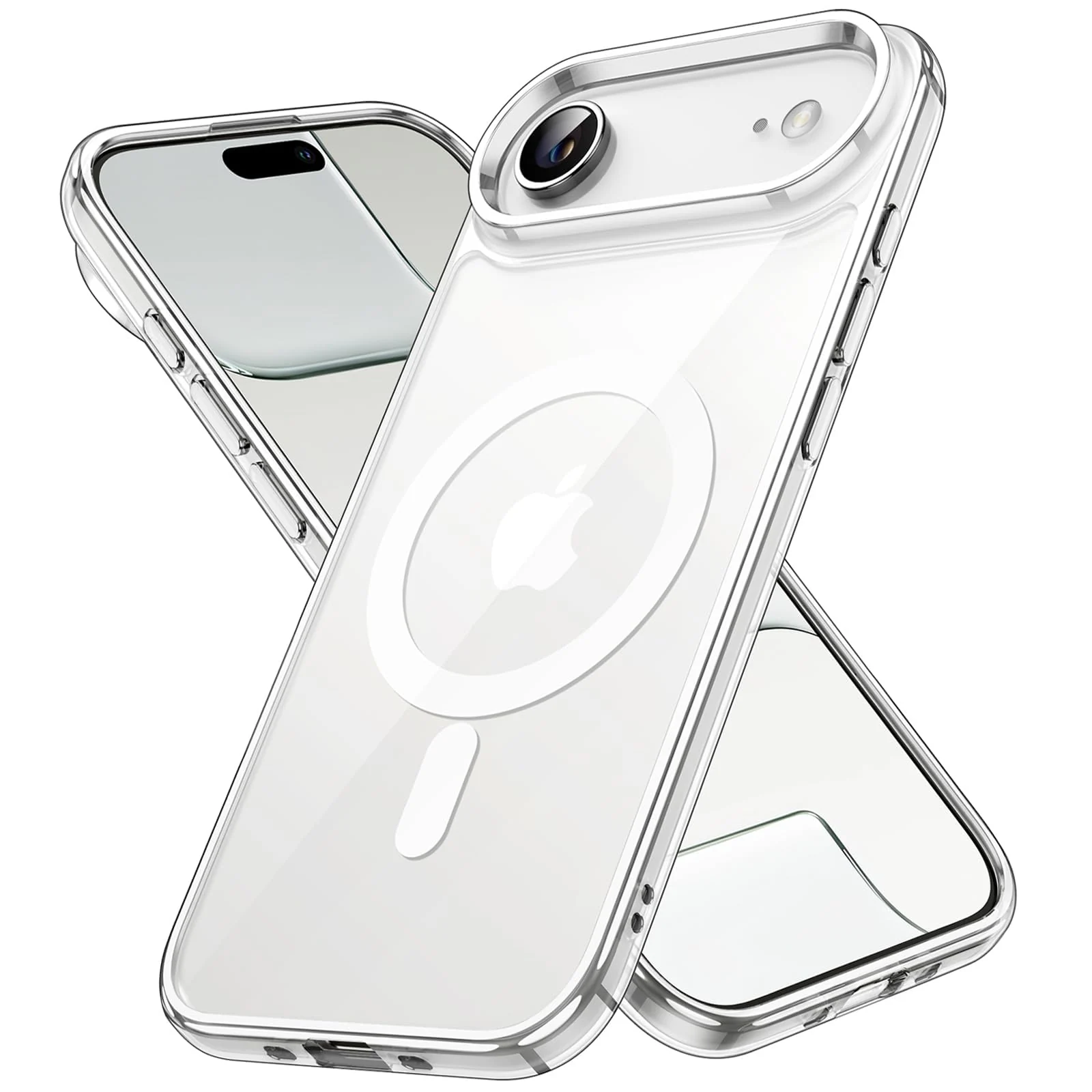 DL3 Mobilak Case For iPhone 17 Air 6.5-Inch Case Crystal [Compatible with MagSafe] Soft TPU Gel Case Flexible Silicone Anti-Scratch TPU Cover - Clear