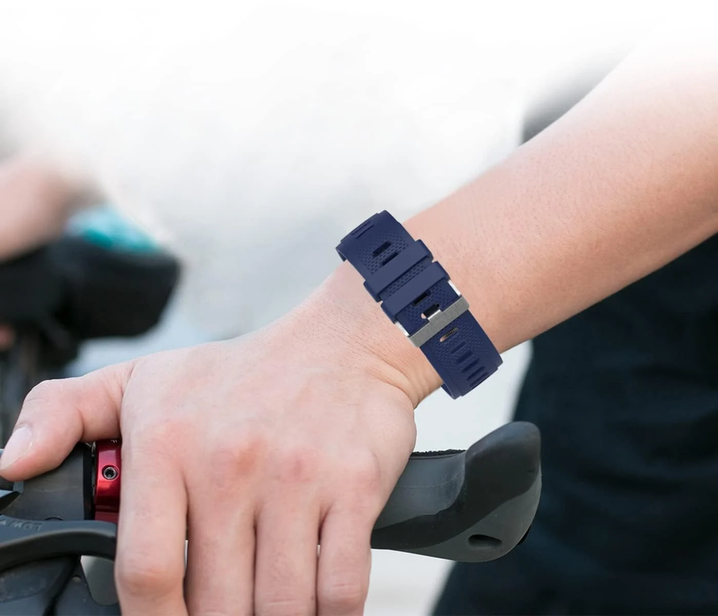 DL3 Mobilak Silicone Buckle Band 22MM Strap For Xiaomi Redmi Watch 5 Active/5 Lite/Samsung Galaxy Watch 3 45mm/Watch 46mm/Gear S3/For Huawei watch GT5 GT4 GT3 GT2 GT 46MM/GT2E/GT2 Pro/GT 3 Pro/GT5 Pro - A.Blue