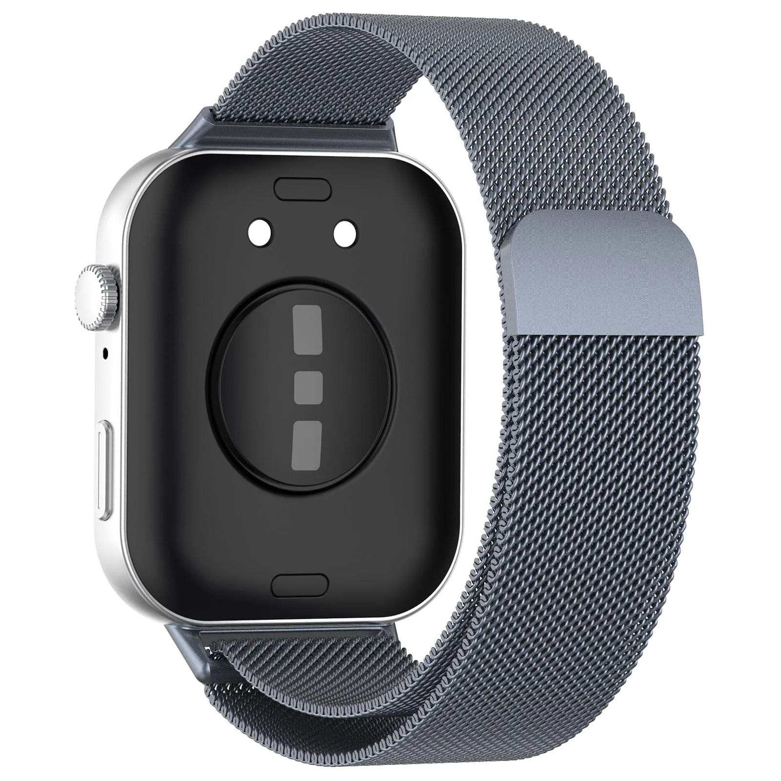 DL3 Mobilak Bracelet Compatible with Huawei Watch Fit 3, Stainless Steel Replacement Straps, Mesh Metal Watch Strap, Magnetic Adjustable Replacement Strap For Huawei Watch Fit3 - Space Gray