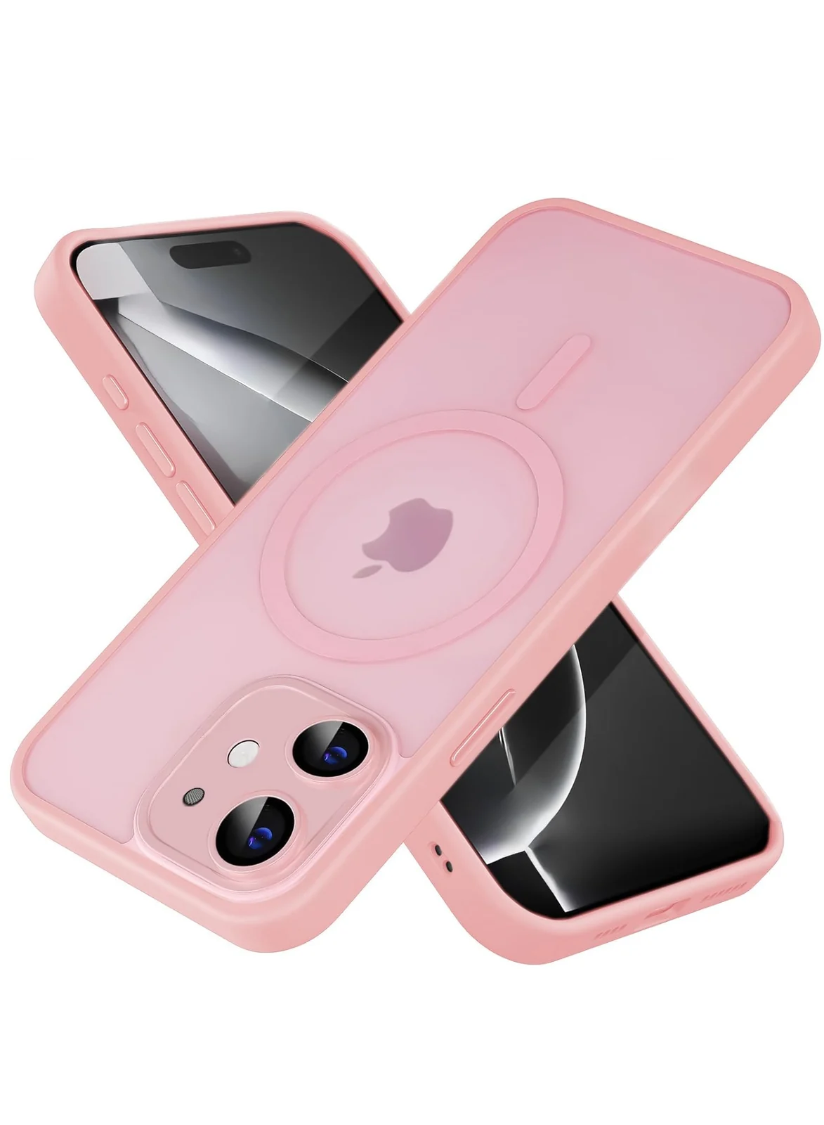 DL3 Mobilak Magnetic for iPhone 11 6.1-Inch Case, Upgraded [Full Camera Protection] [Compatible with MagSafe] [Translucent Matte] Shockproof Protective Phone Cover for iPhone 11 - Pink