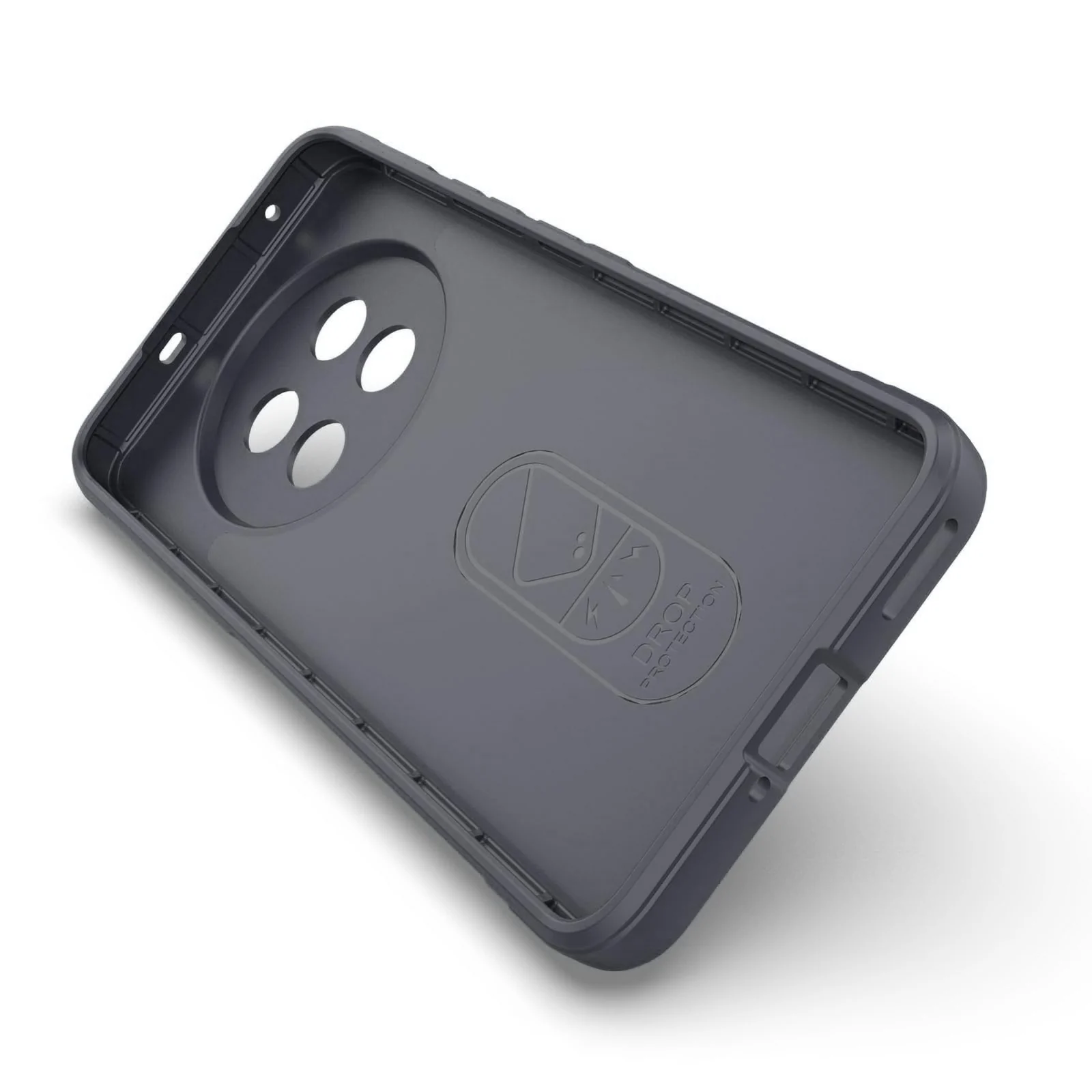 DL3 Mobilak Flexible Silicone and TPU Protective Case with Camera Protection for realme 13 Pro / realme 13 Pro Plus 5G - Dark Gray