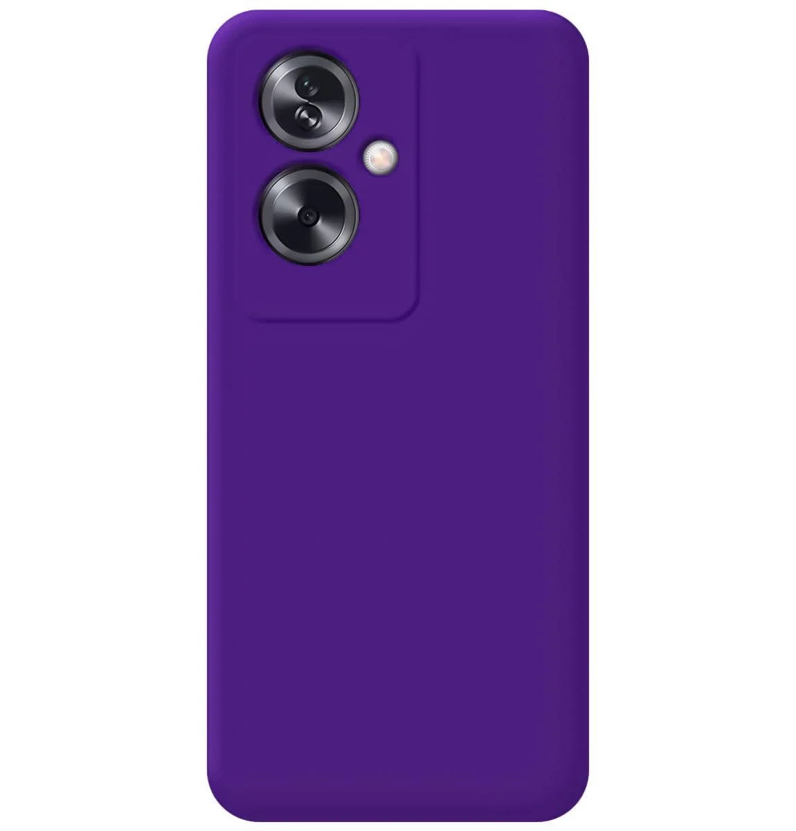 DL3 Mobilak Liquid Silicone Protective Case for OPPO A79 5G with Microfiber Lining and Shockproof Design - Purple