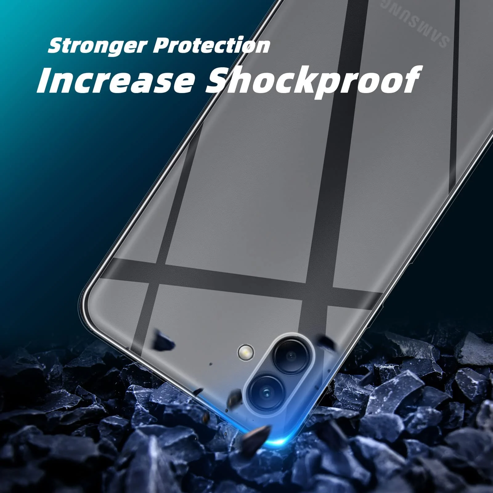 DL3 Mobilak Case Compatible with Samsung Galaxy A04E Case Crystal Soft TPU Gel Case Flexible Silicone Anti-Scratch Camera Protection TPU Cover - Clear